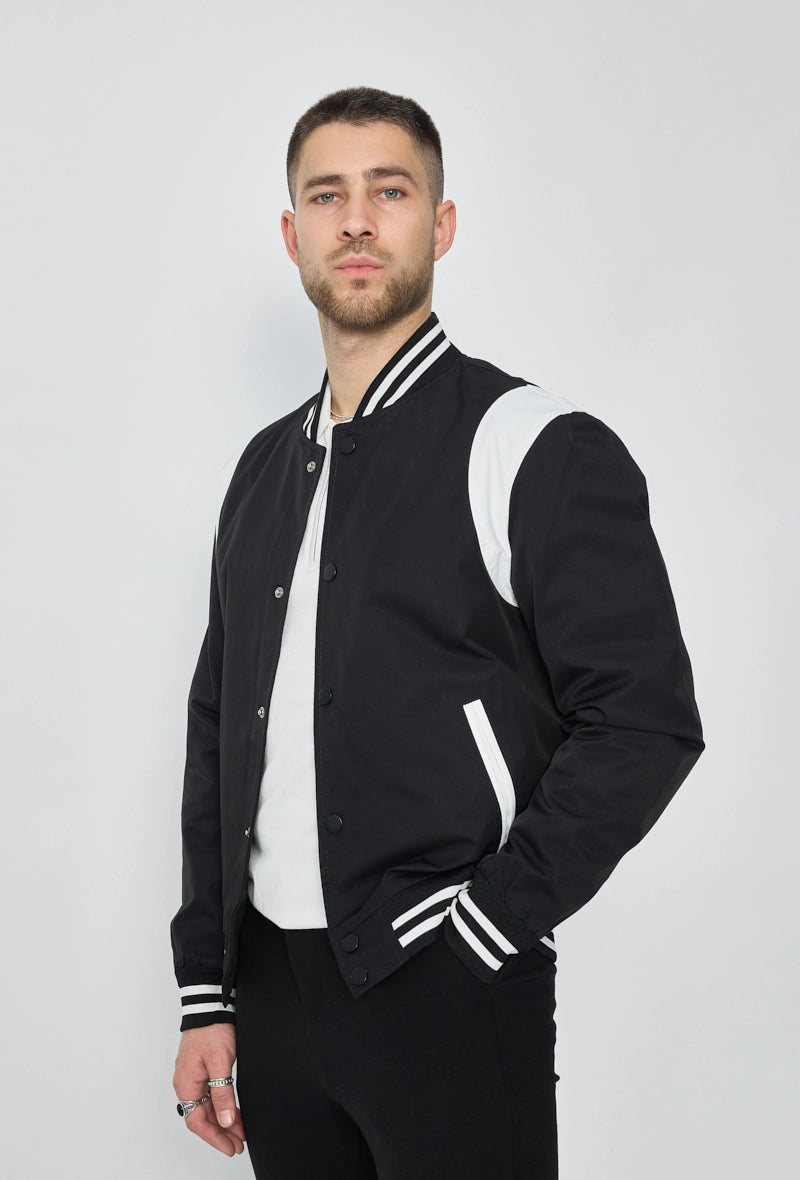 Veste style bombers bi couleur