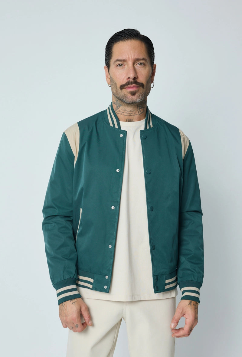 Veste style bombers bi couleur