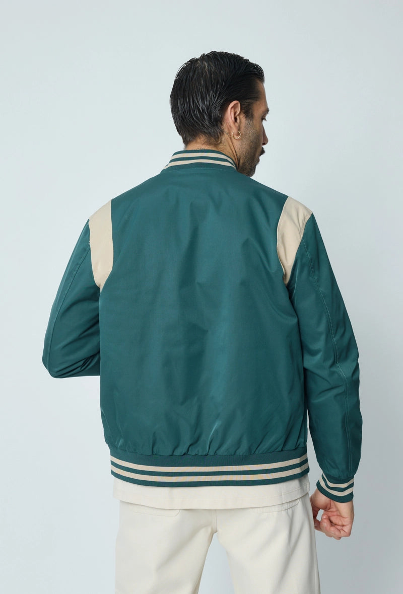 Veste style bombers bi couleur