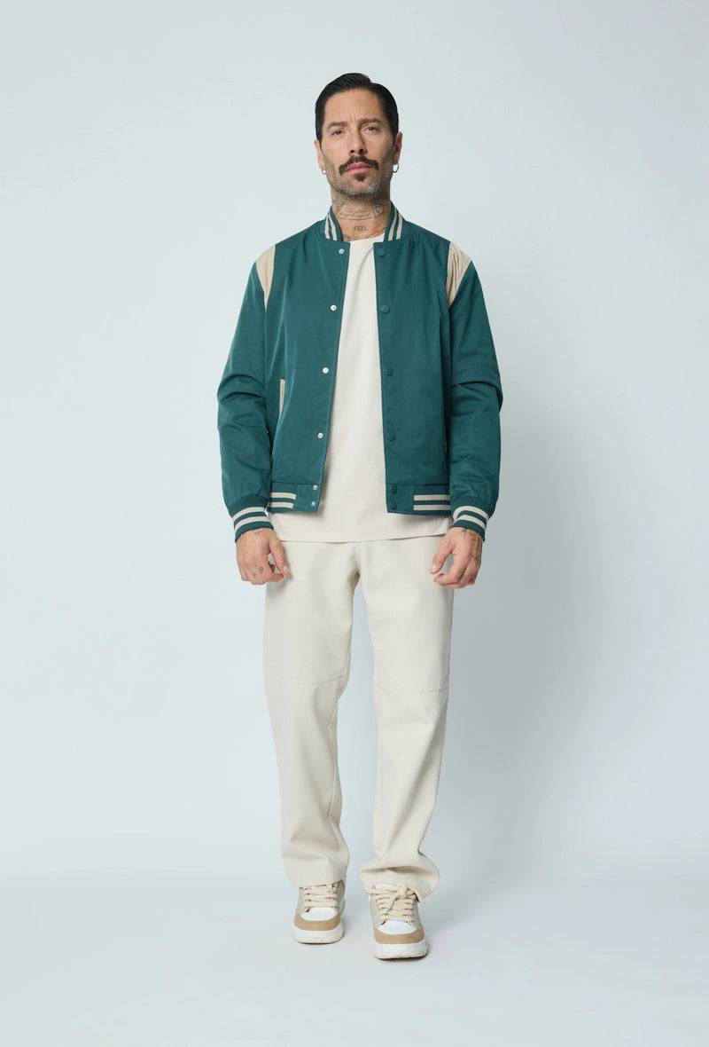 Veste style bombers bi couleur