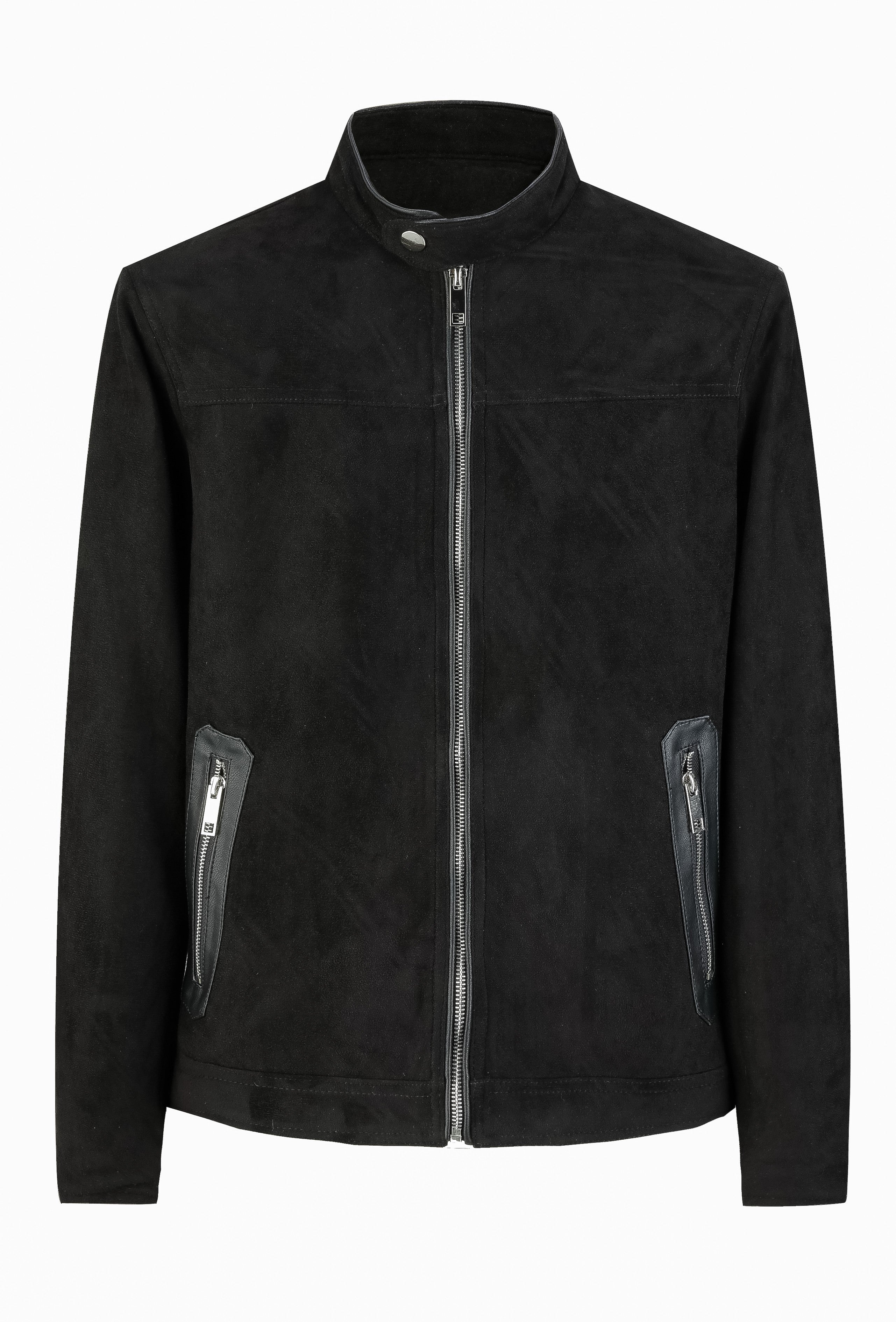 Veste biker simili daim - Frilivin