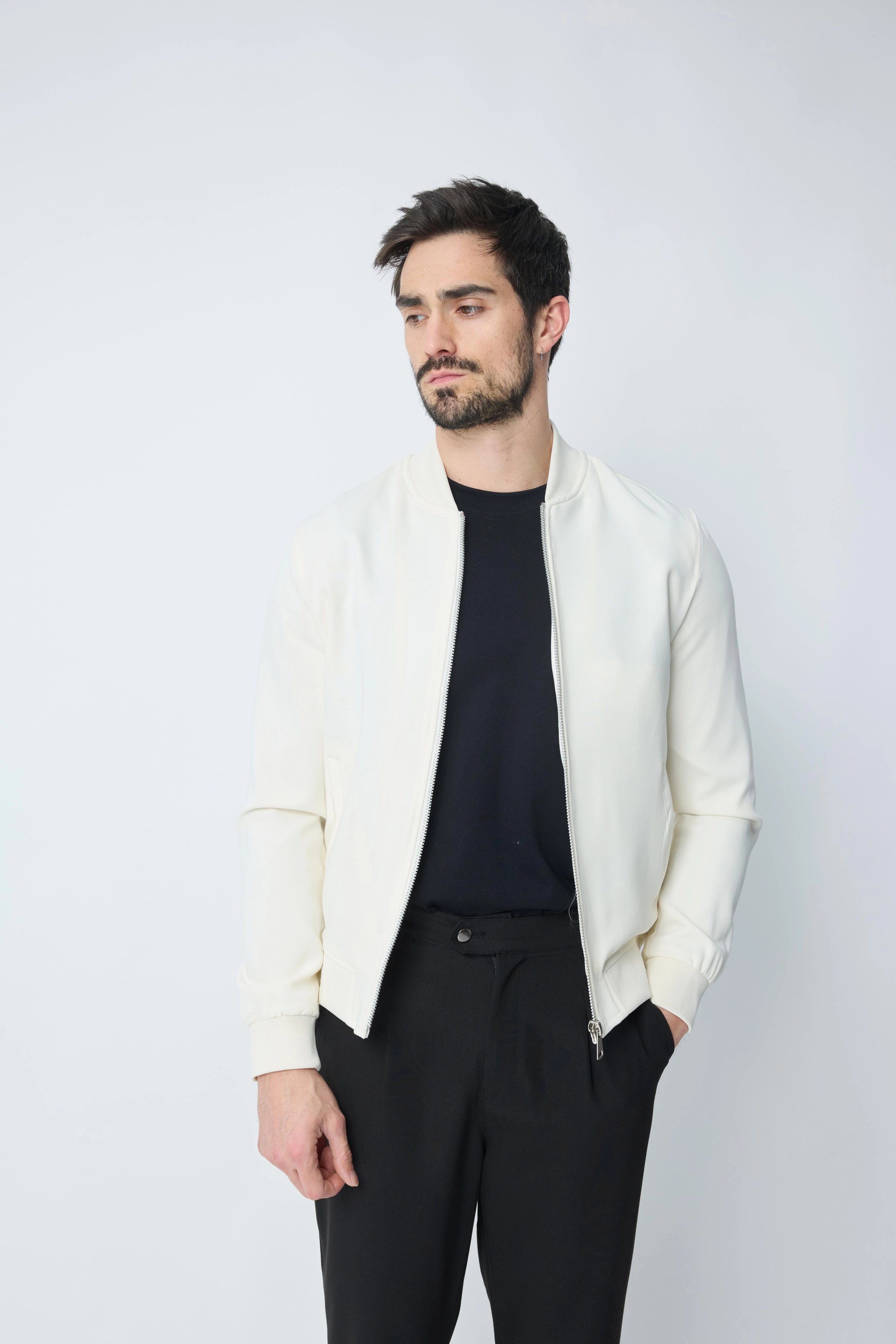 Veste unie sans capuche