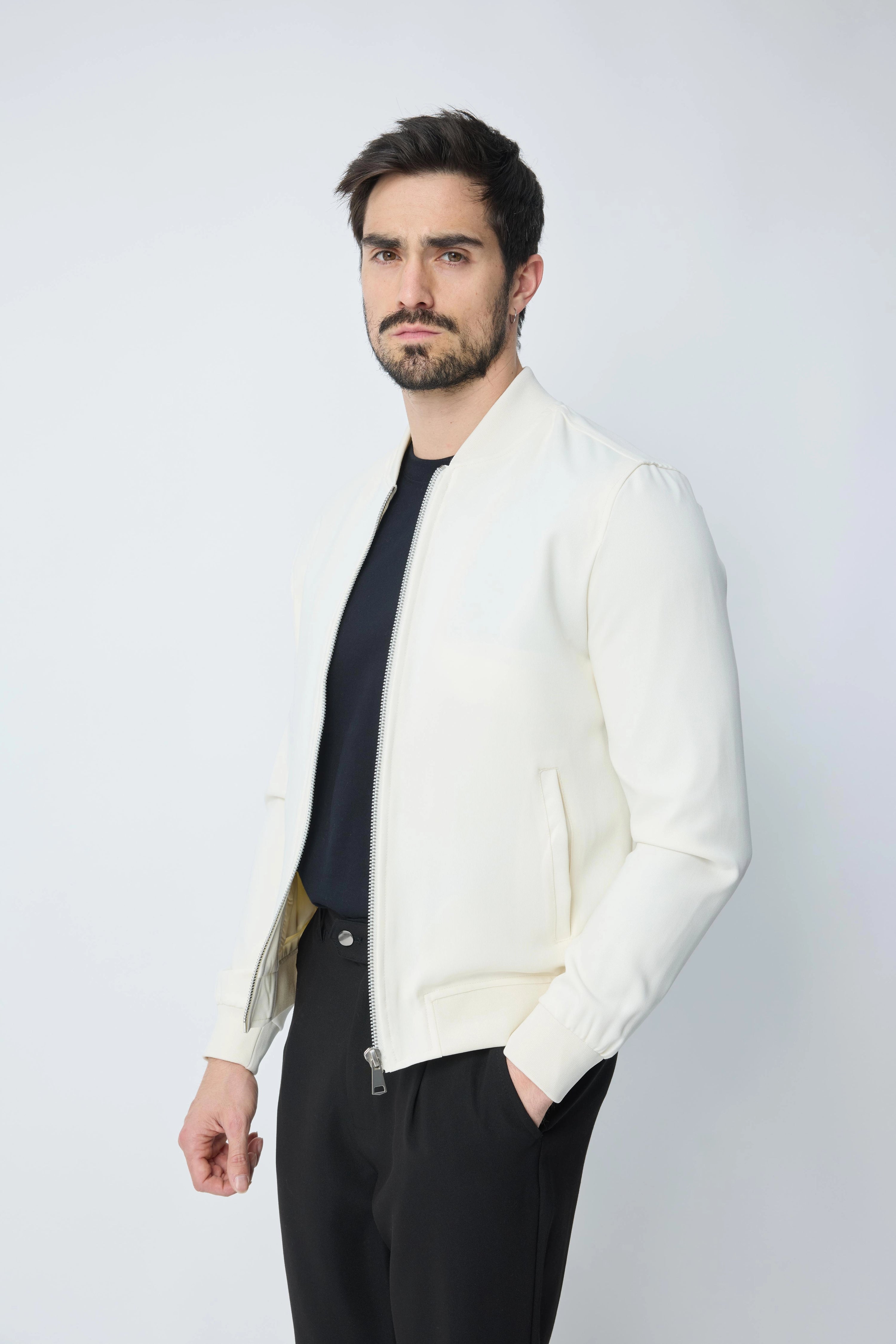 Veste unie sans capuche