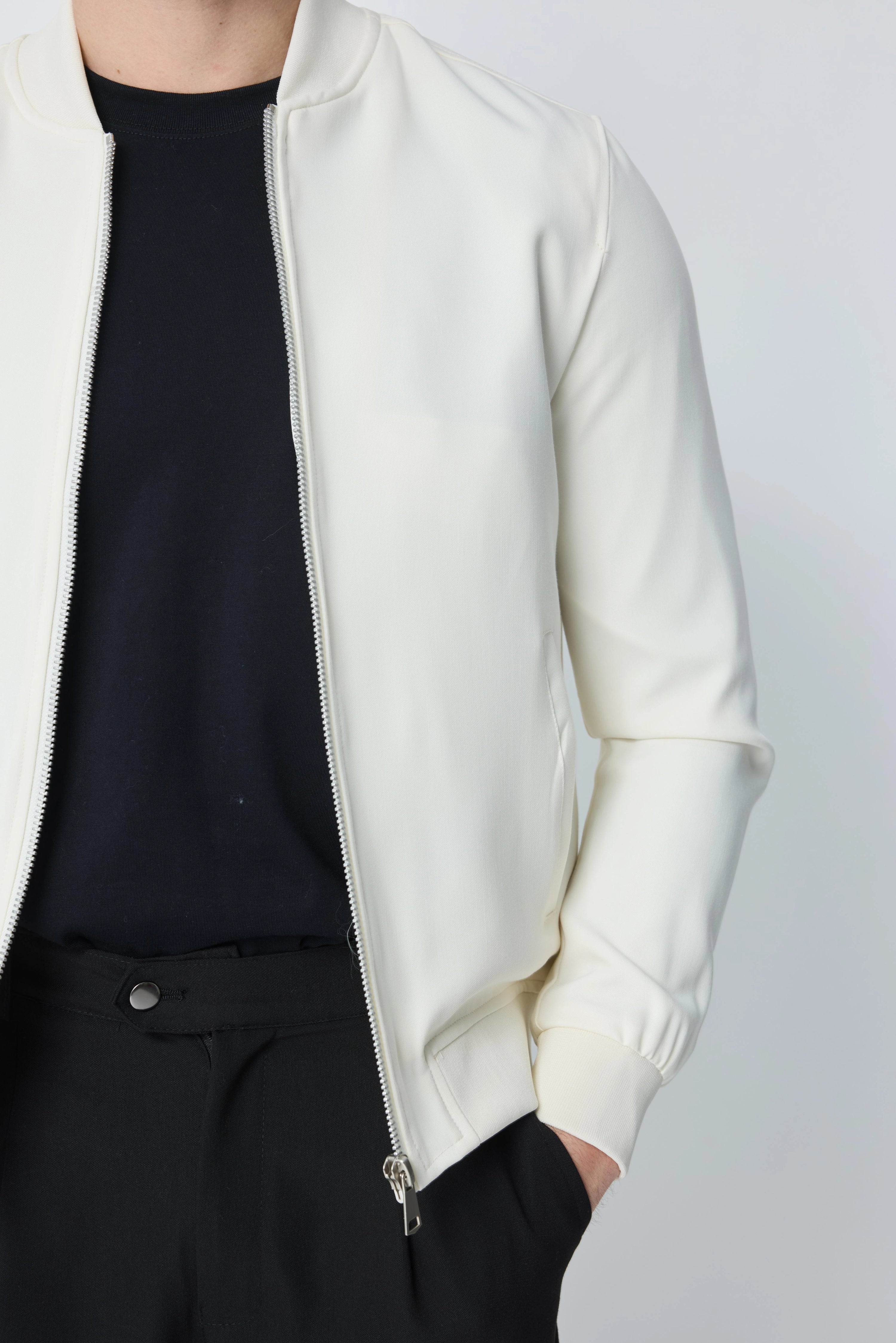 Veste unie sans capuche