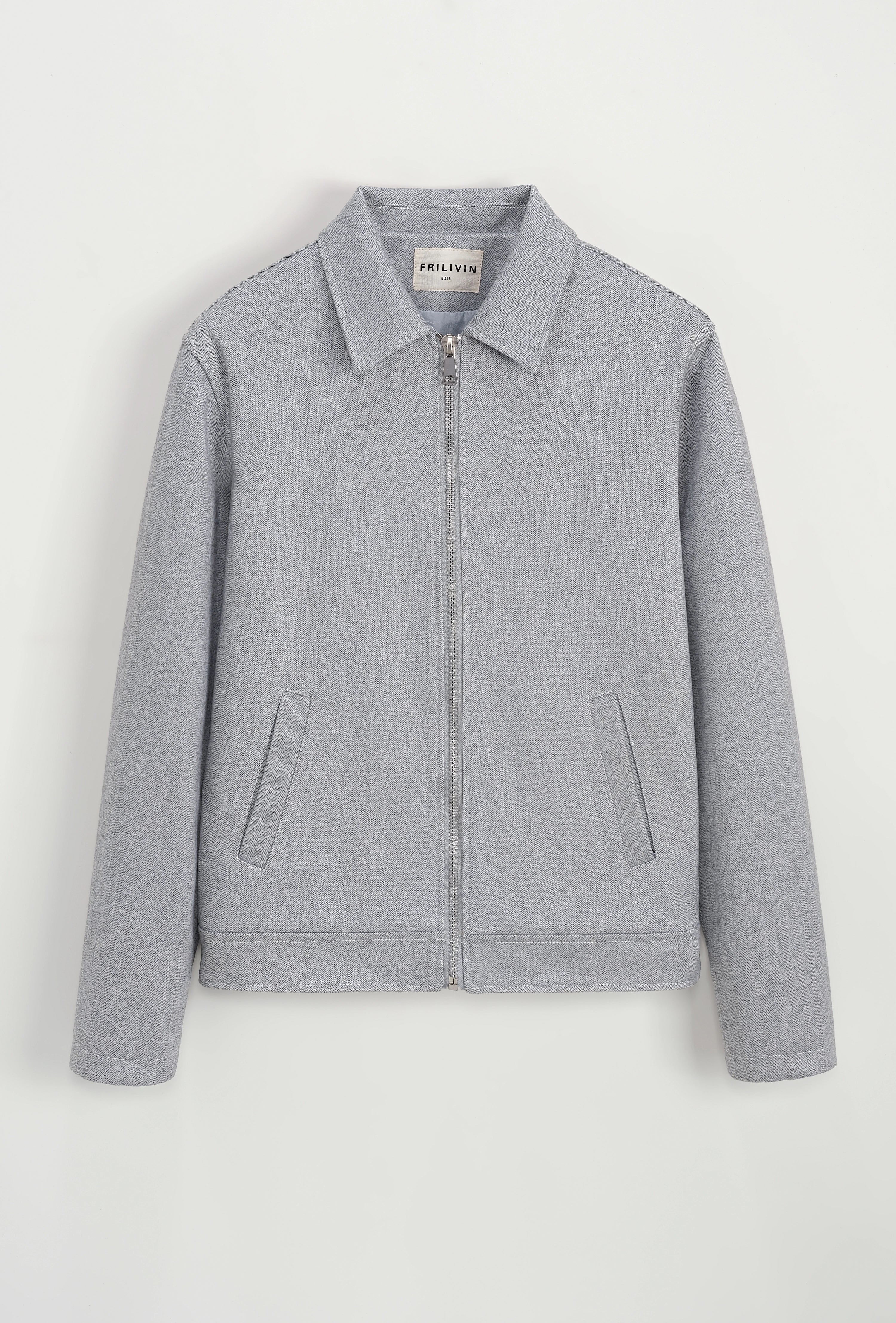 Veste mi-saison zippée col chemise