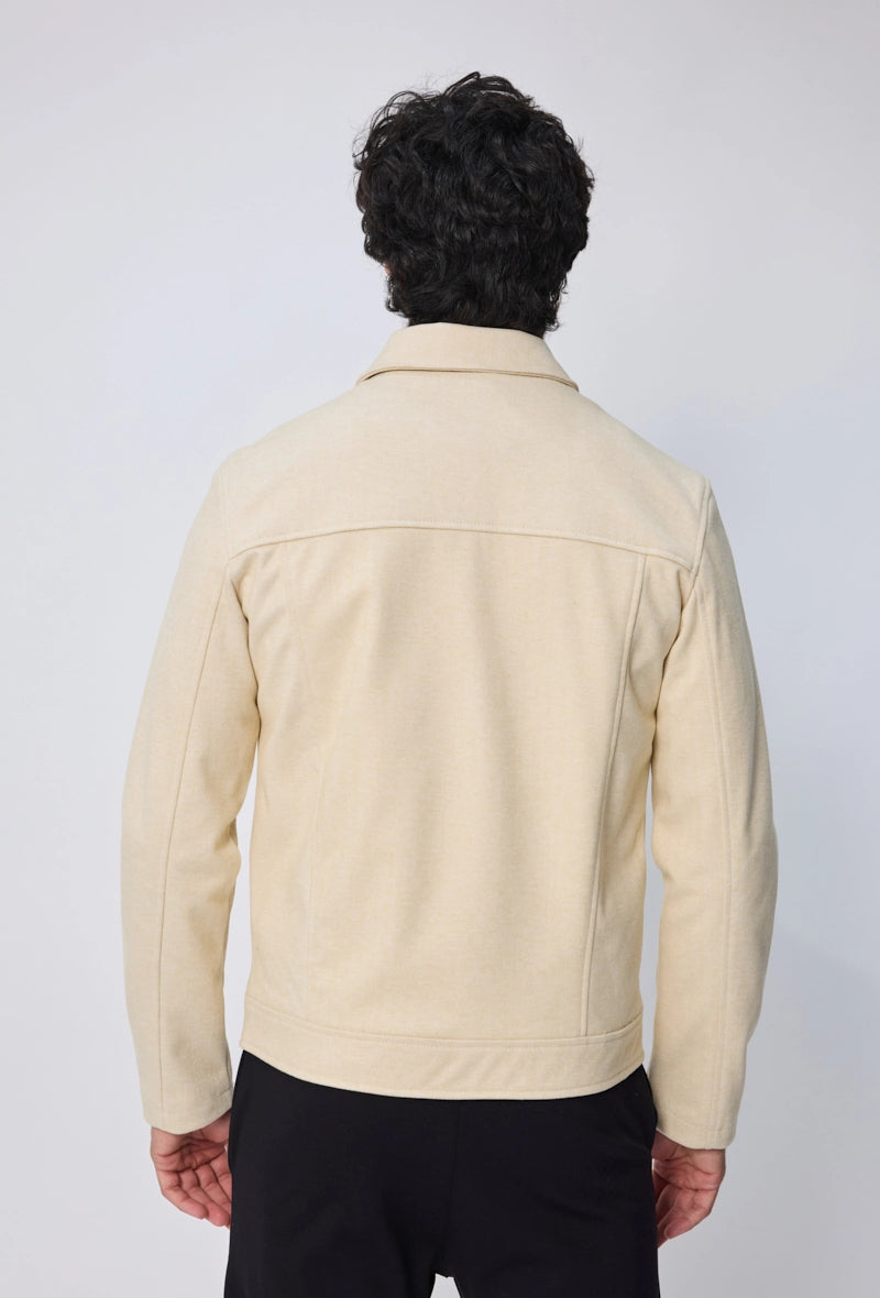 Veste mi-saison zippée col chemise