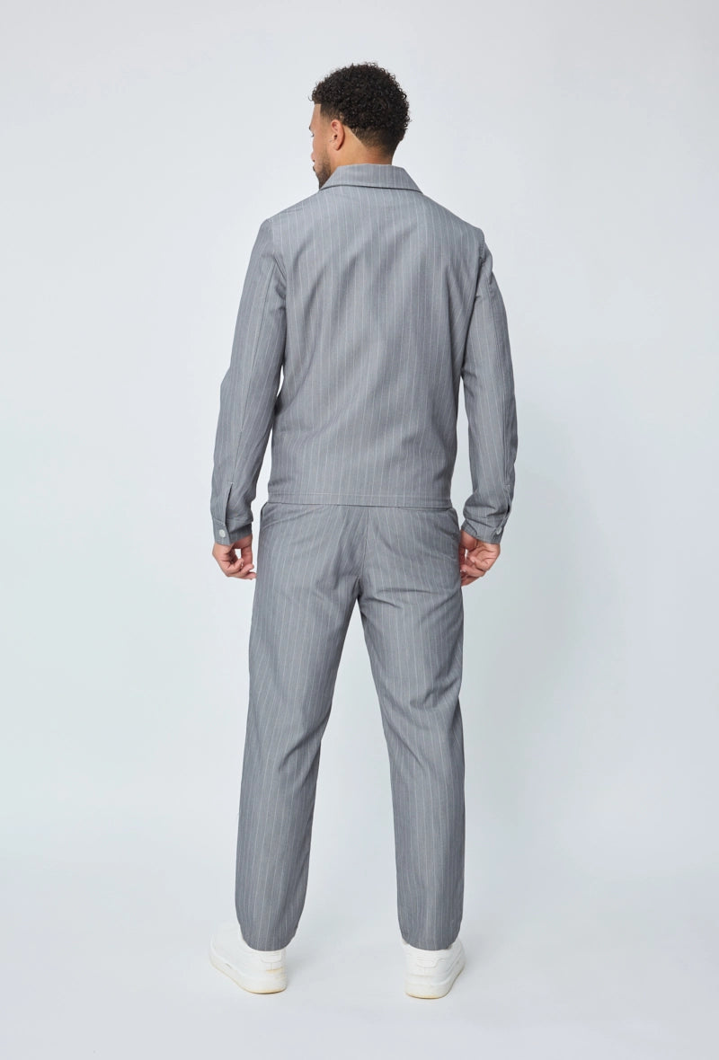 Veste zippée à rayures