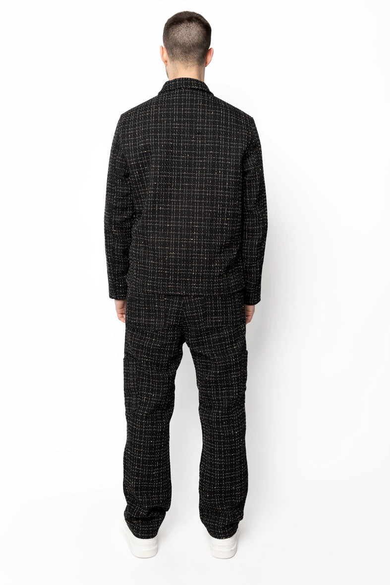 Ensemble pantalon en tissu tricoté avec style court