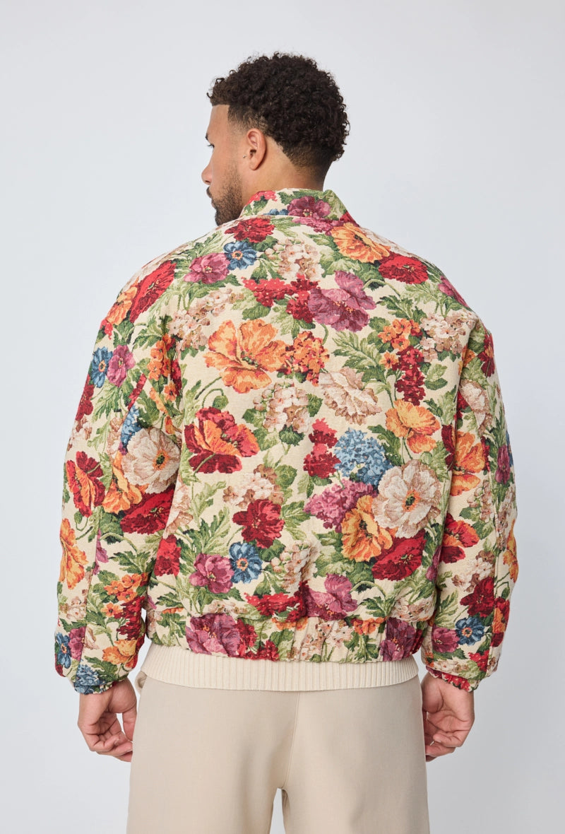 Veste bombers fleurie
