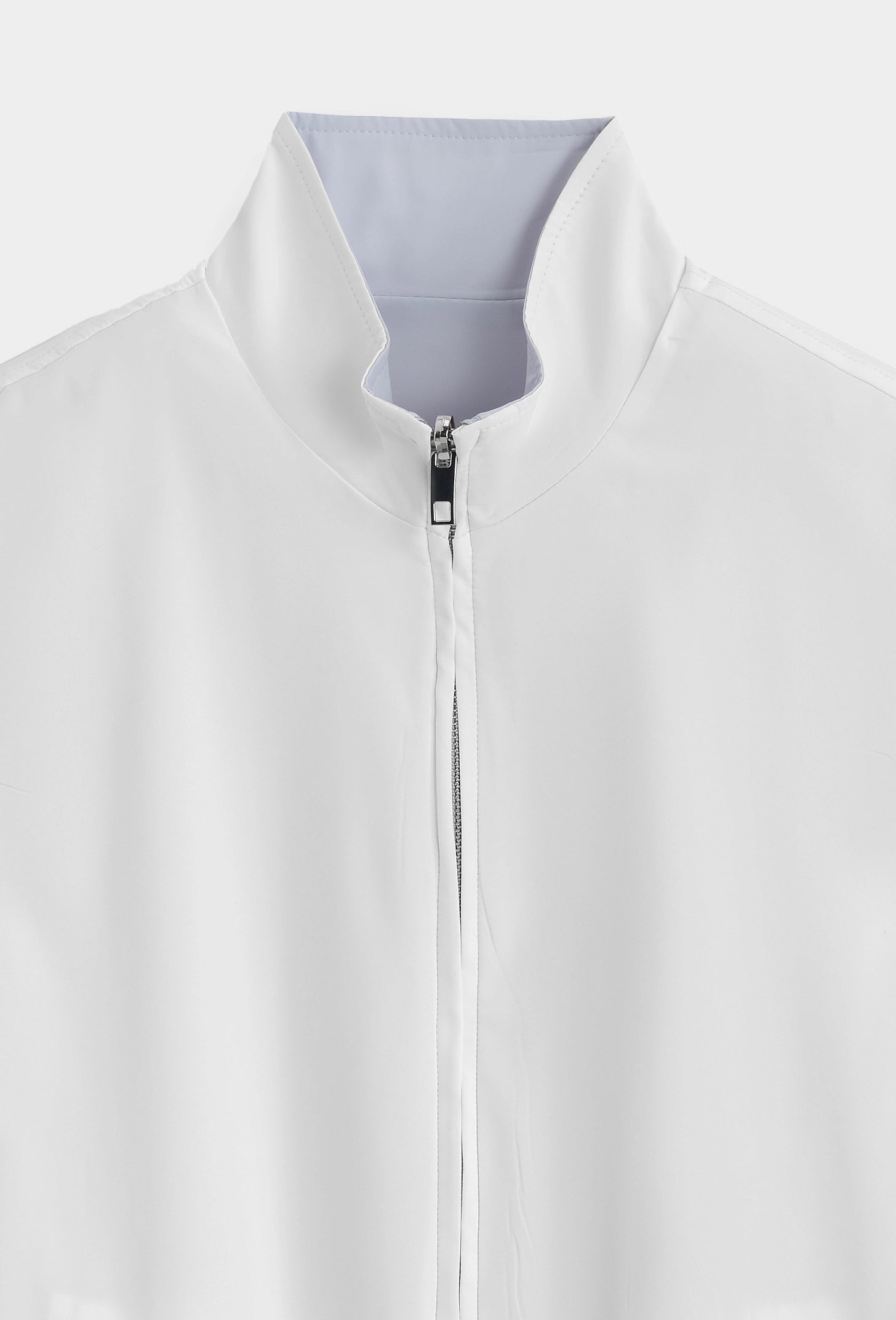 Veste sans manches à zip unie