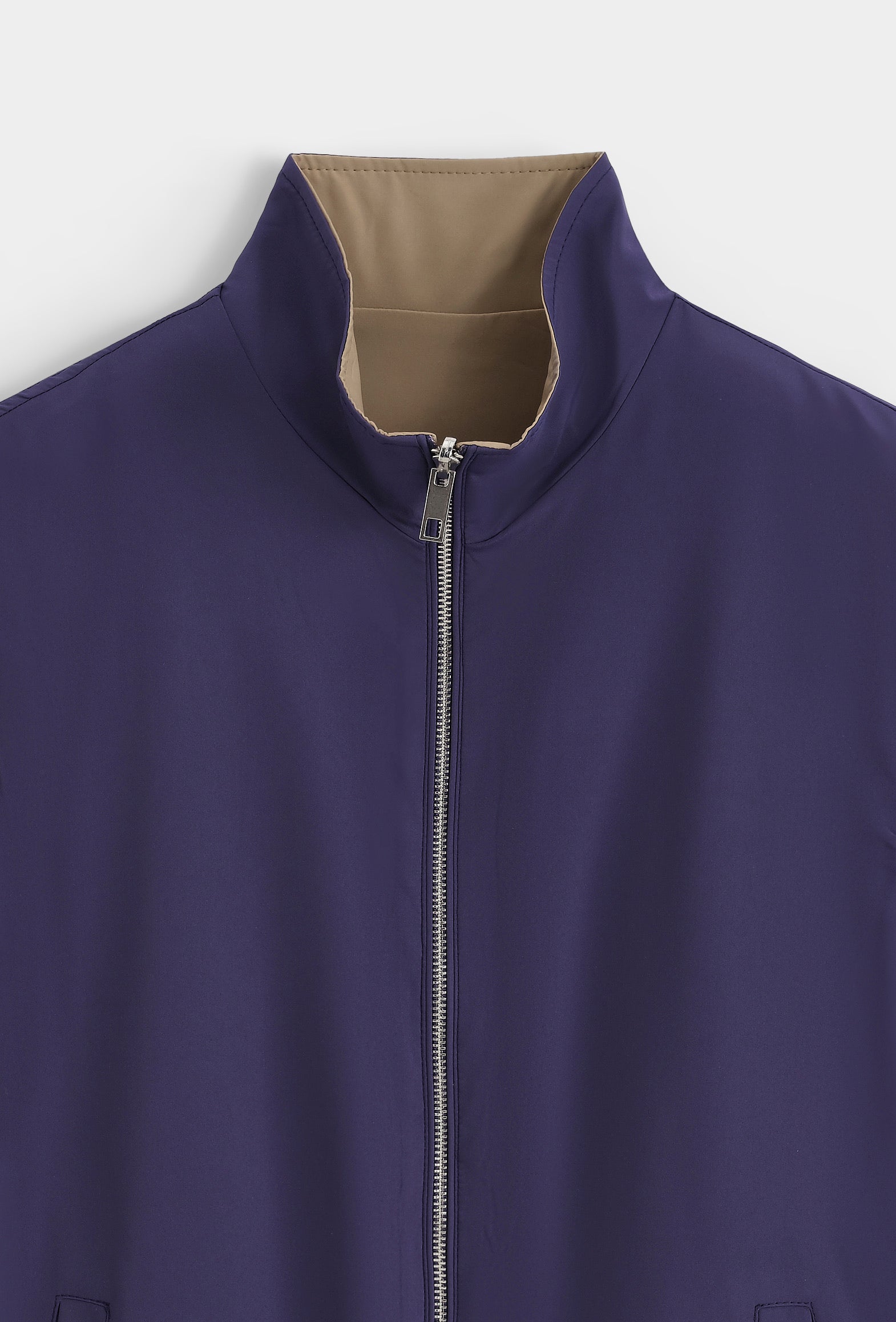 Veste sans manches à zip unie