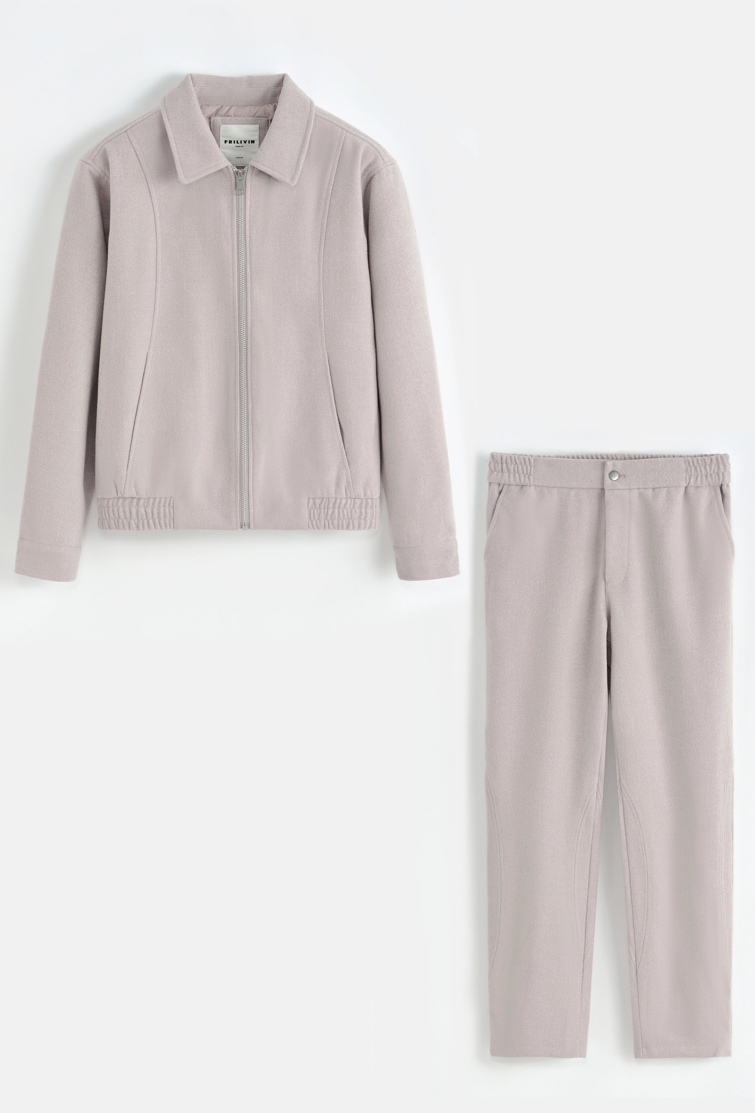 Ensemble veste sans capuche uni