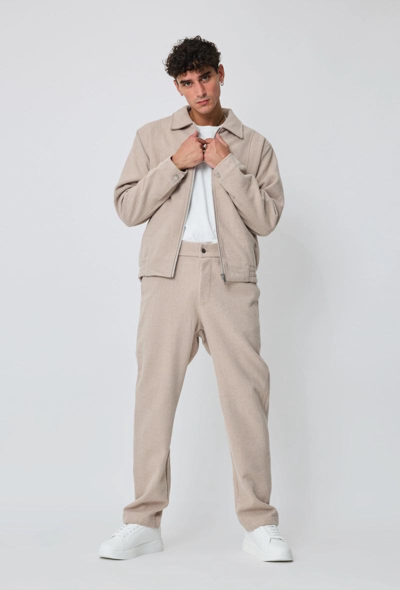 Ensemble veste sans capuche uni