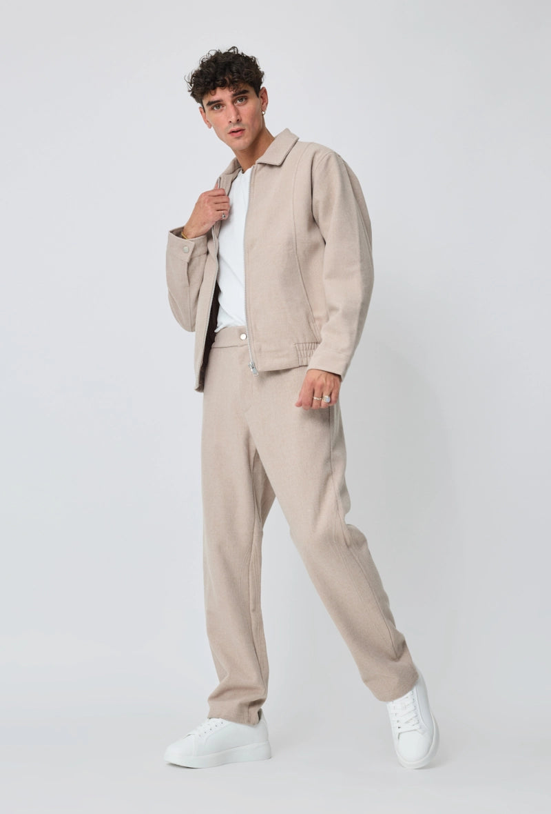 Ensemble veste sans capuche uni