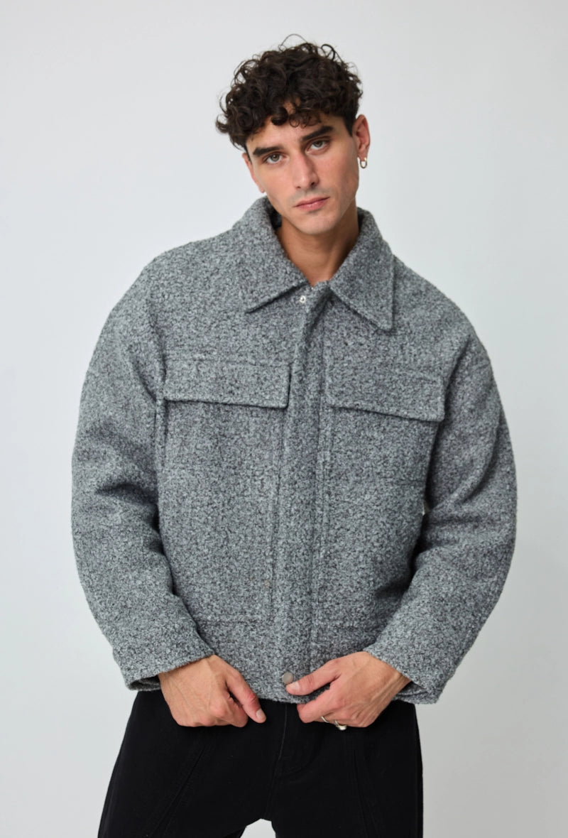 Veste uni sans capuche
