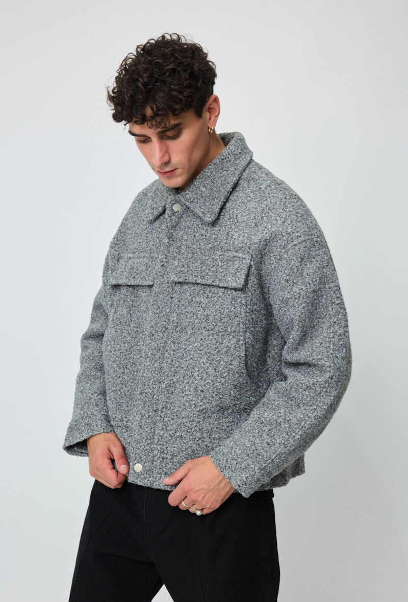 Veste uni sans capuche