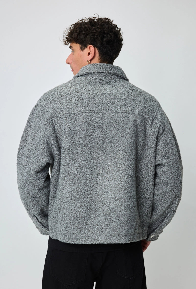 Veste uni sans capuche