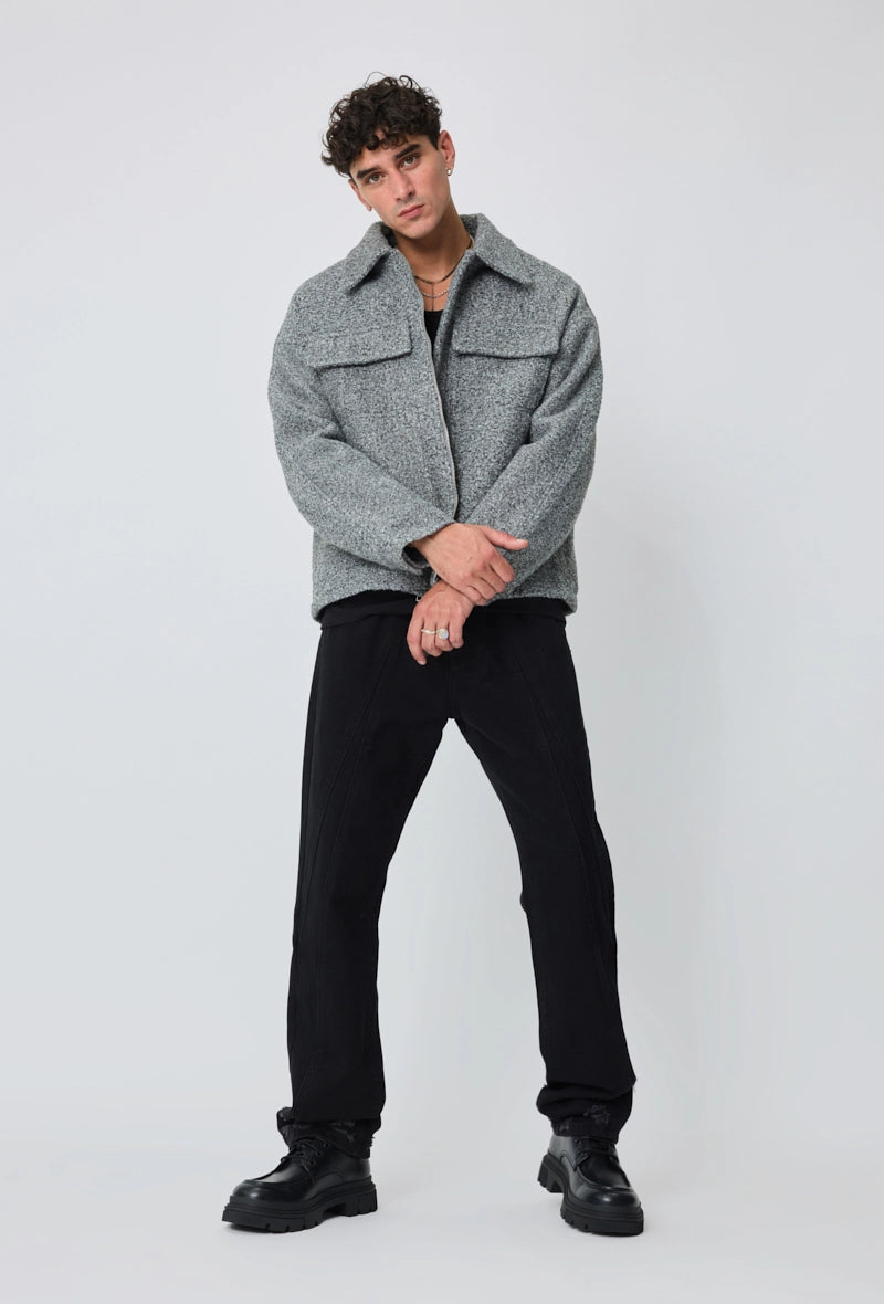 Veste uni sans capuche