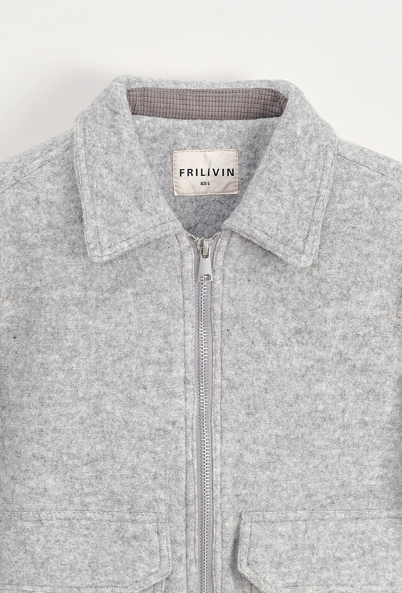 Veste à zip homme avec poches verticales