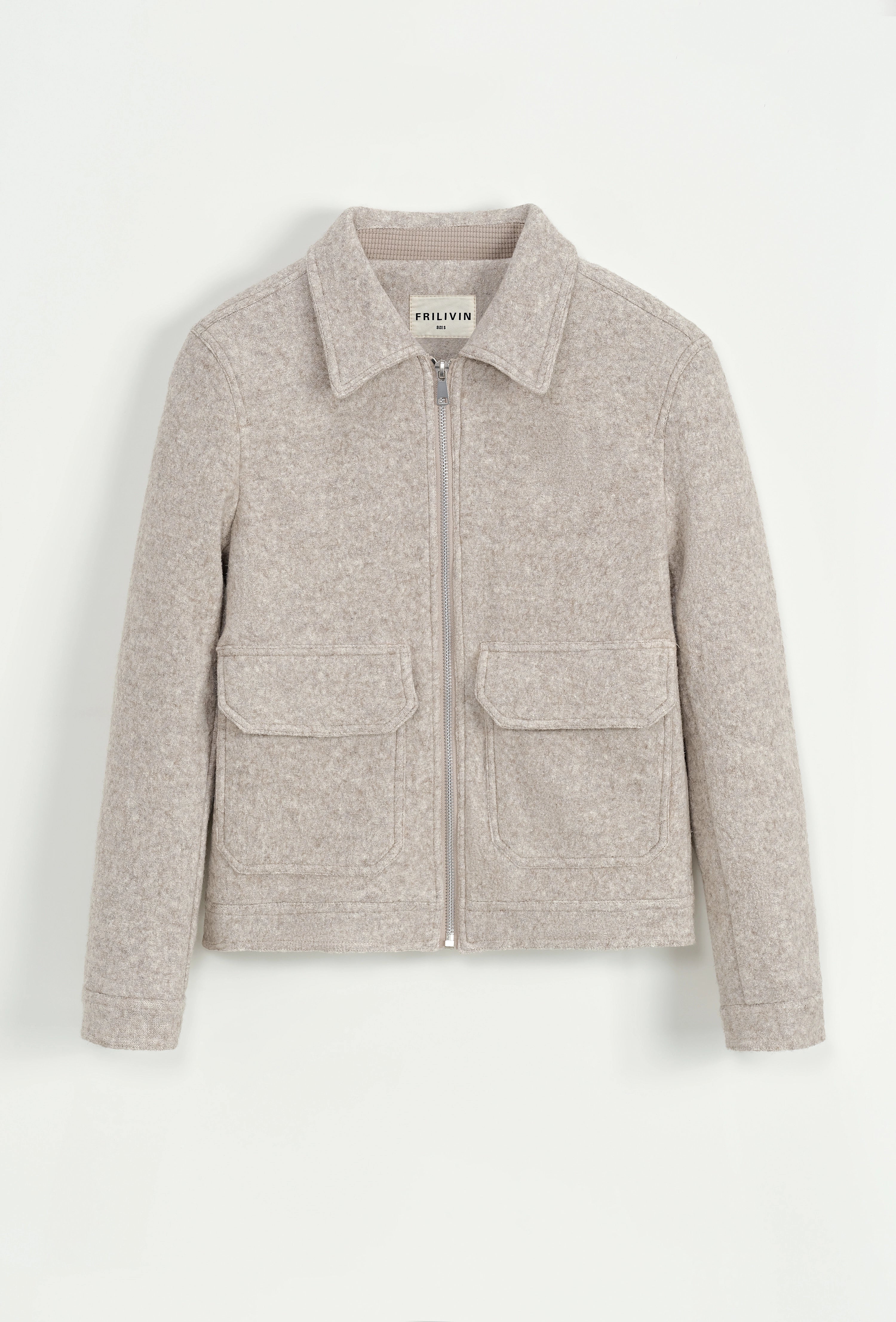 Veste à zip homme avec poches verticales