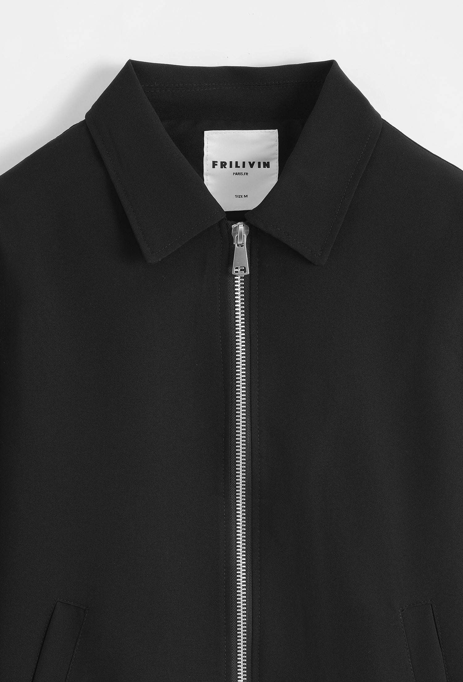 Veste à zip homme couleur uni