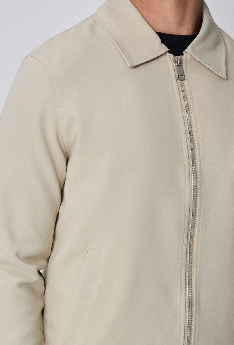 Veste à zip homme couleur uni