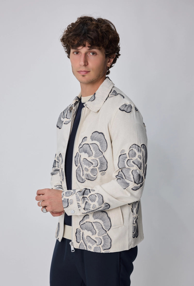 Veste à fleurs