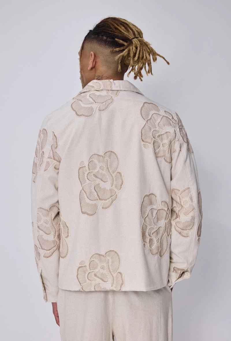 Veste à broderie florale