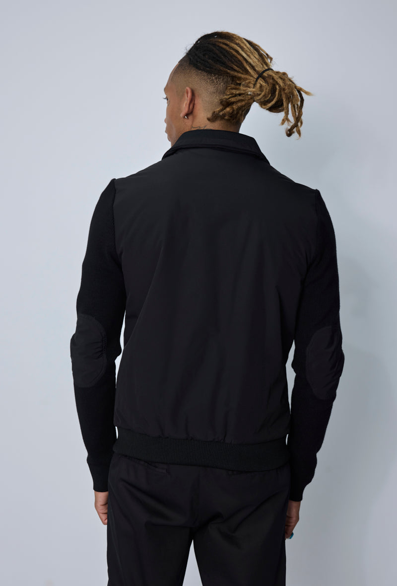 Blouson zippé col polo