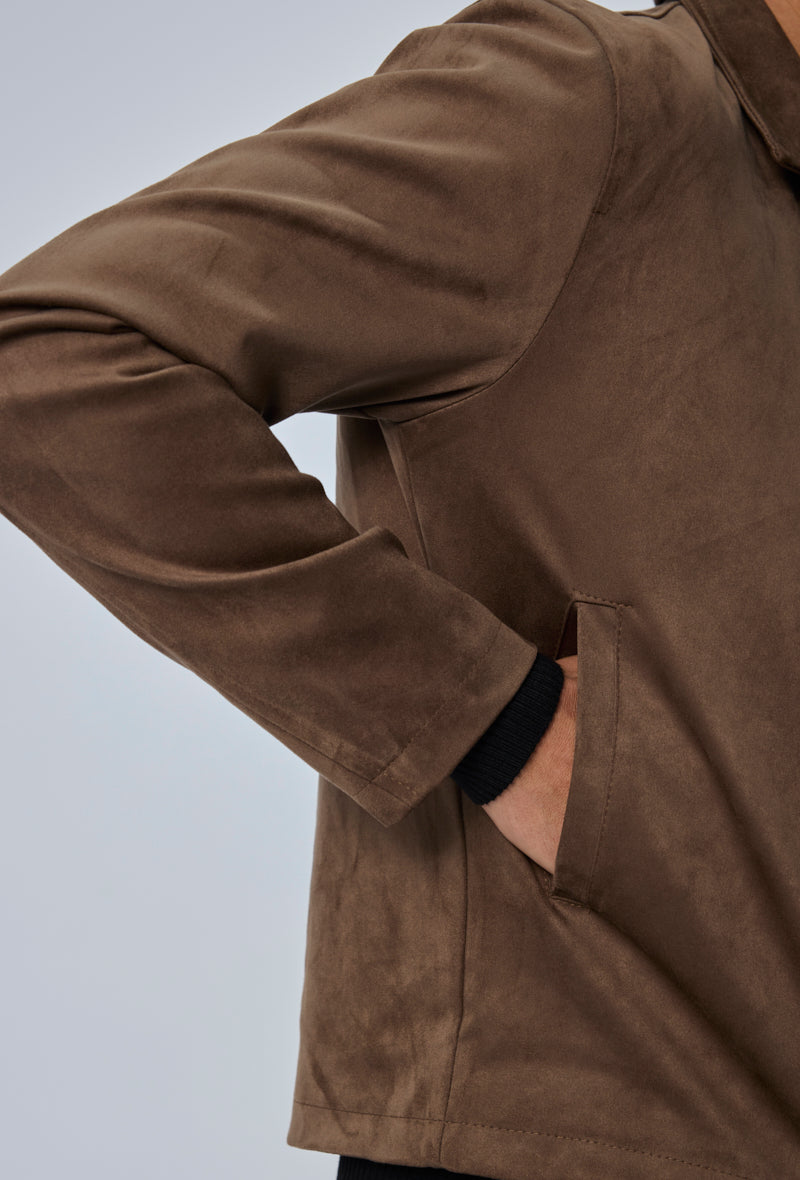 Veste casual col rabattu