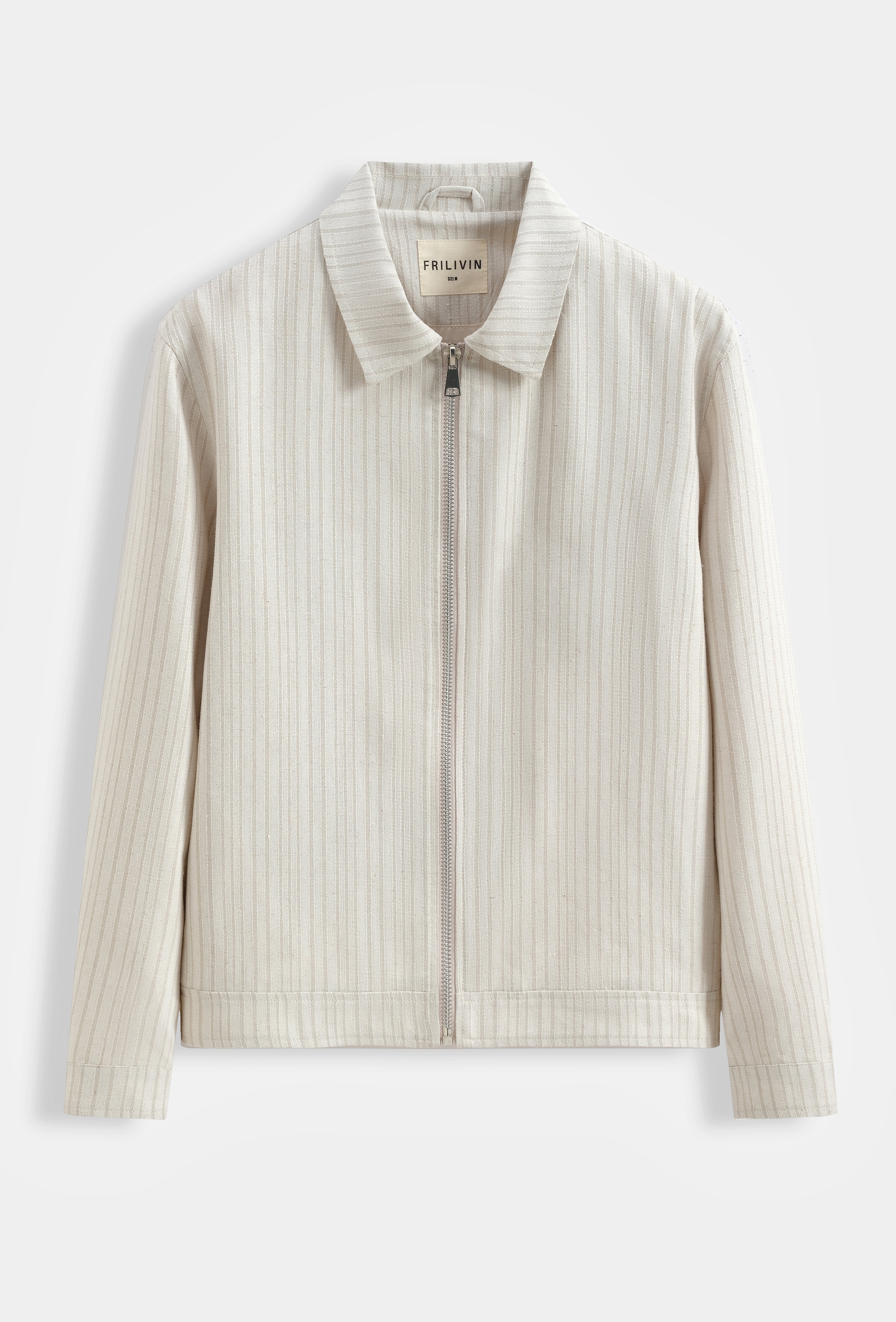 Veste zippée rayée