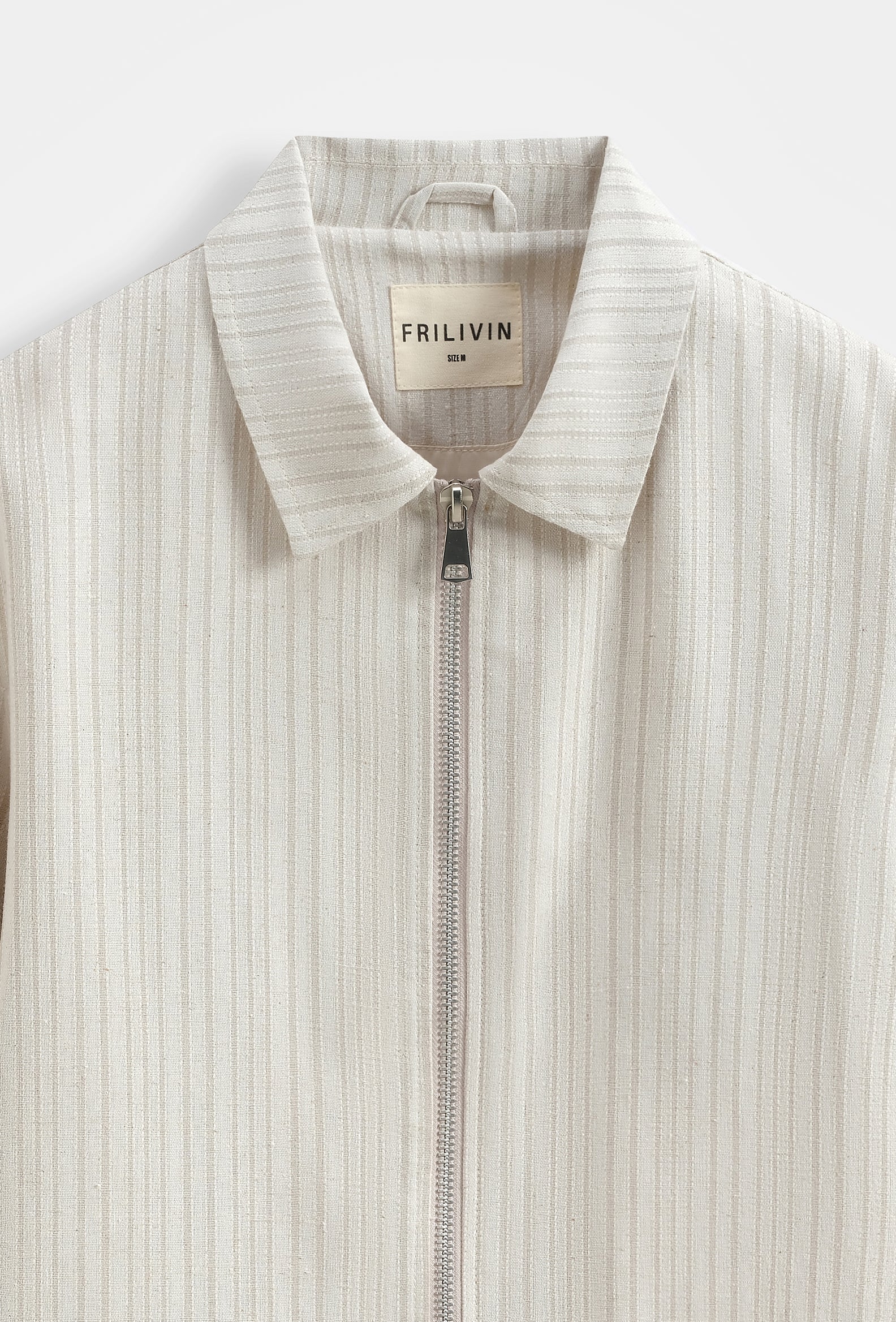 Veste zippée rayée