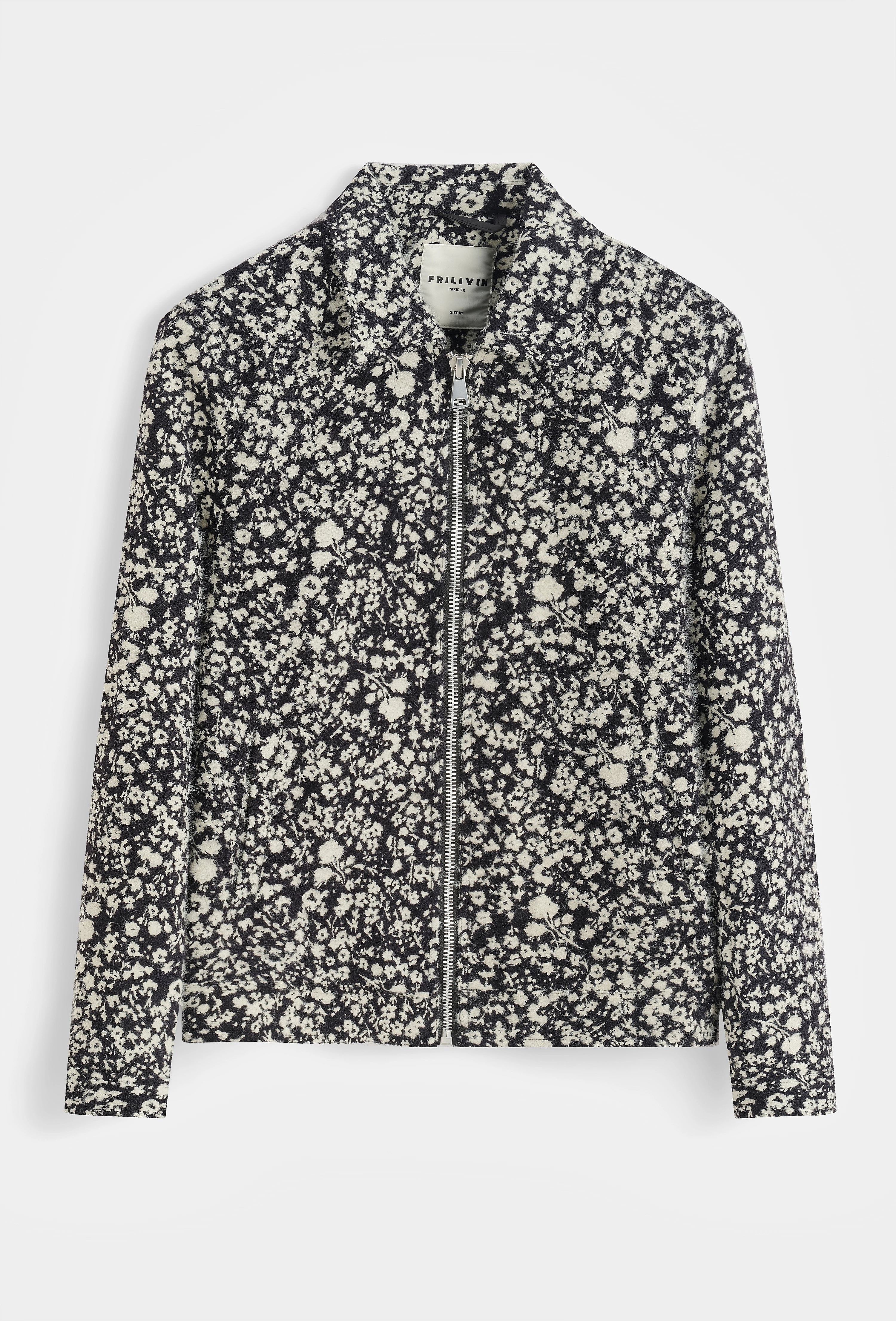 Veste à motif floral élégance et confort