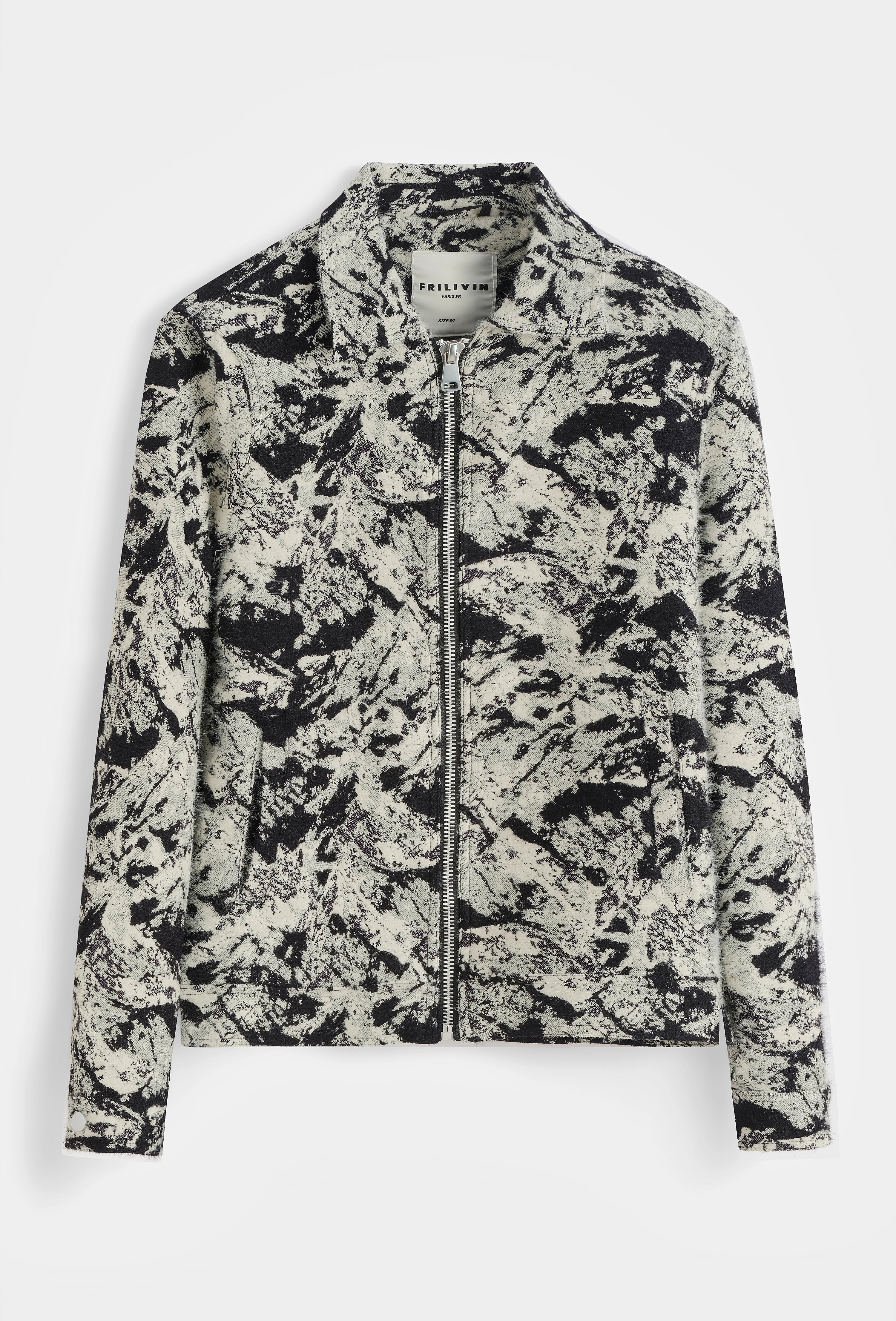 Veste à imprimé artistique élégance et originalité