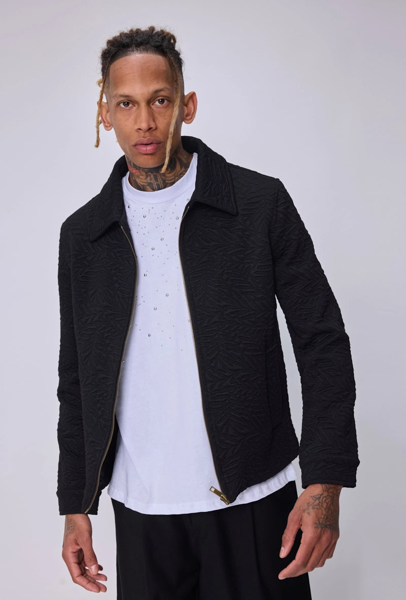 Veste zippée jacquard