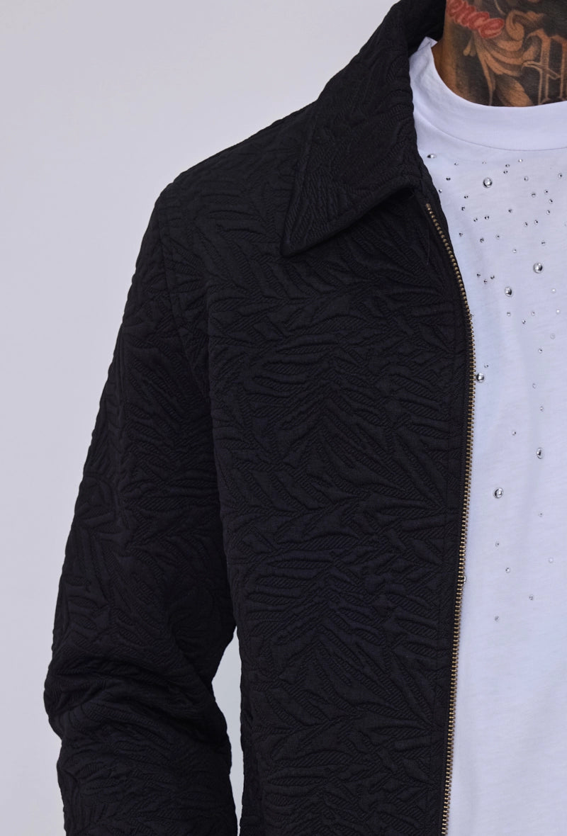 Veste zippée jacquard
