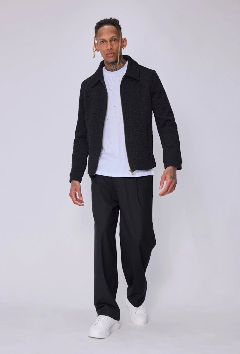 Veste zippée jacquard