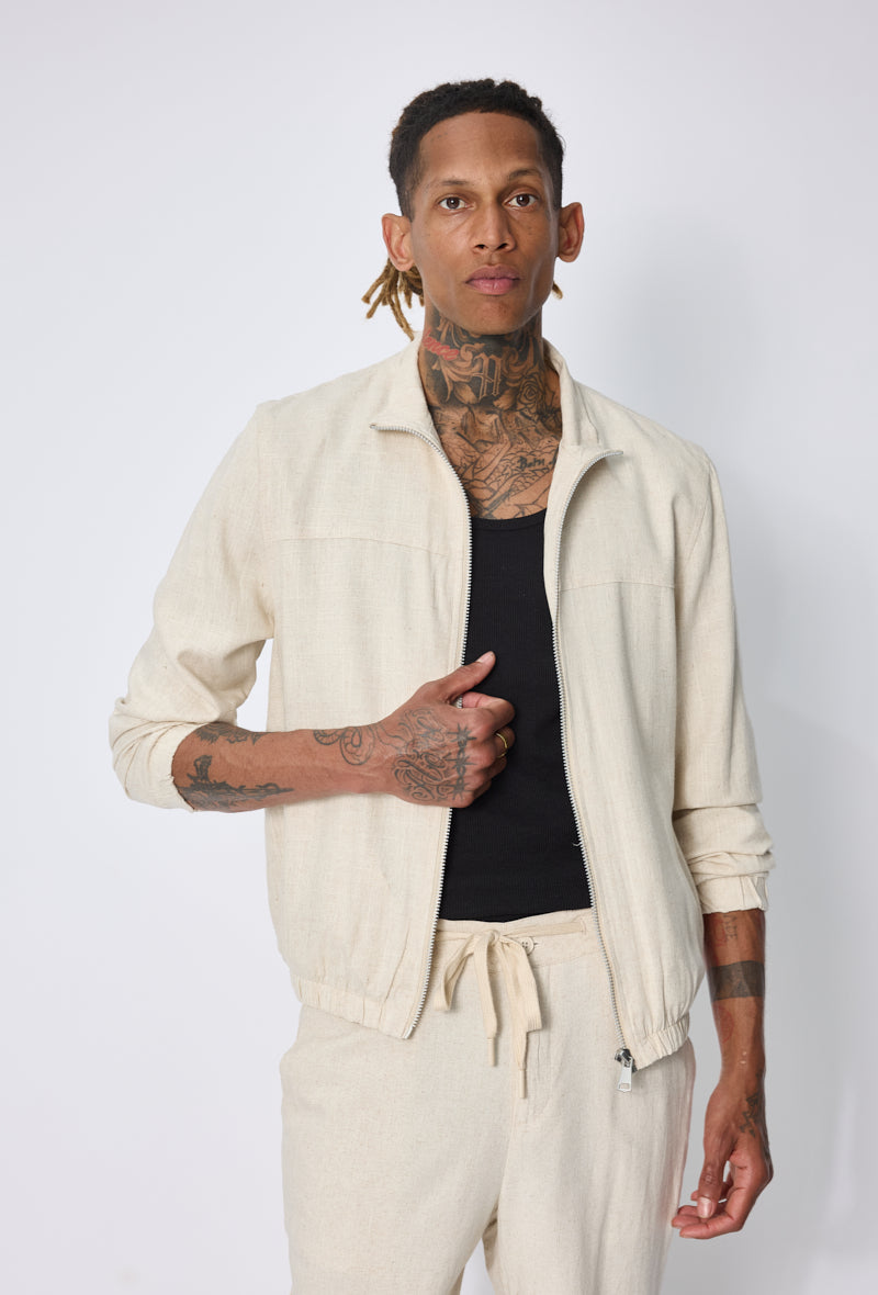 Veste zippée casual chic