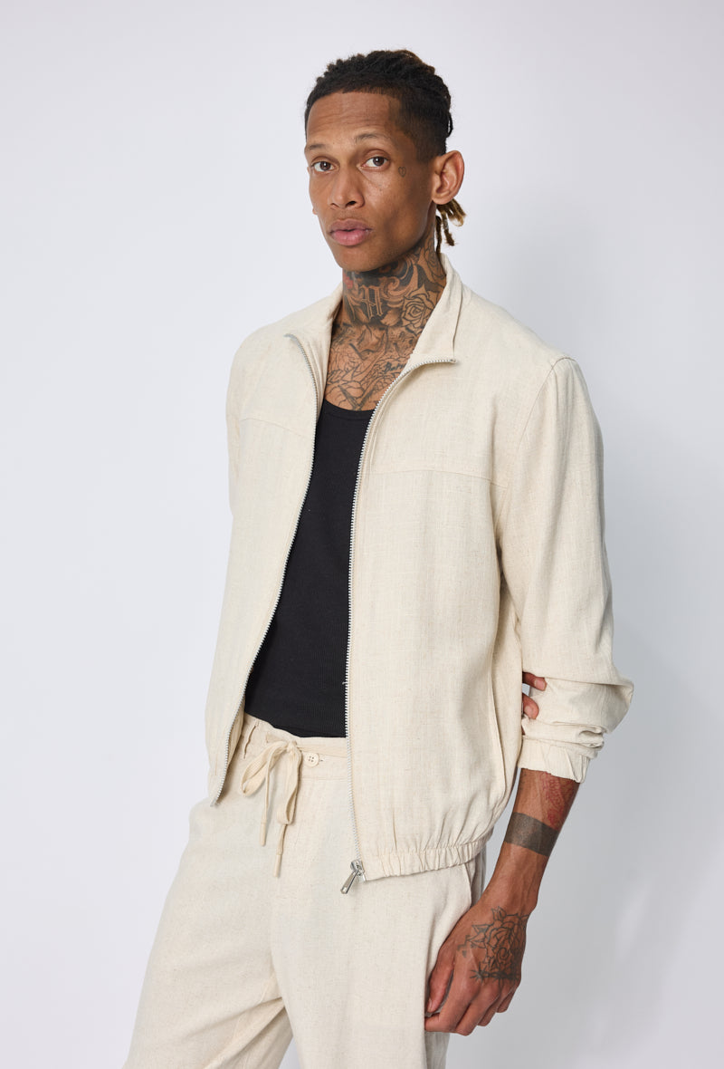 Veste zippée casual chic