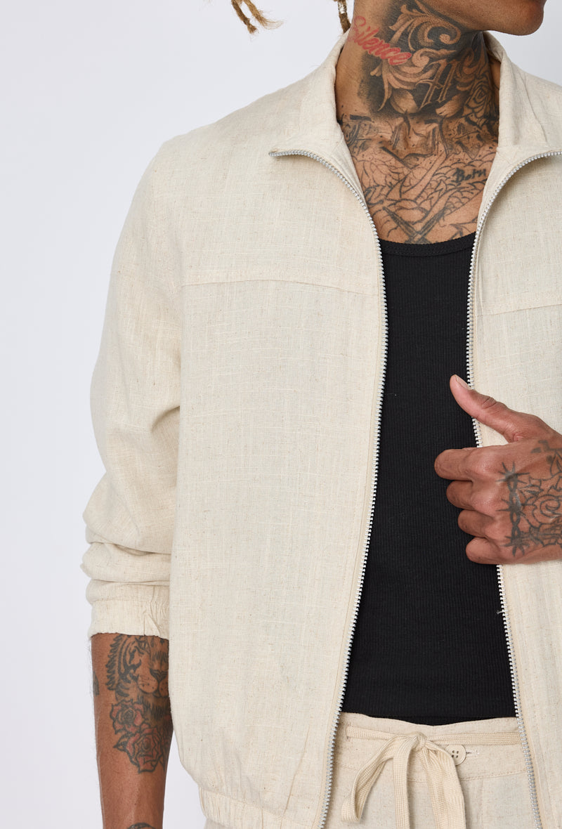 Veste zippée casual chic