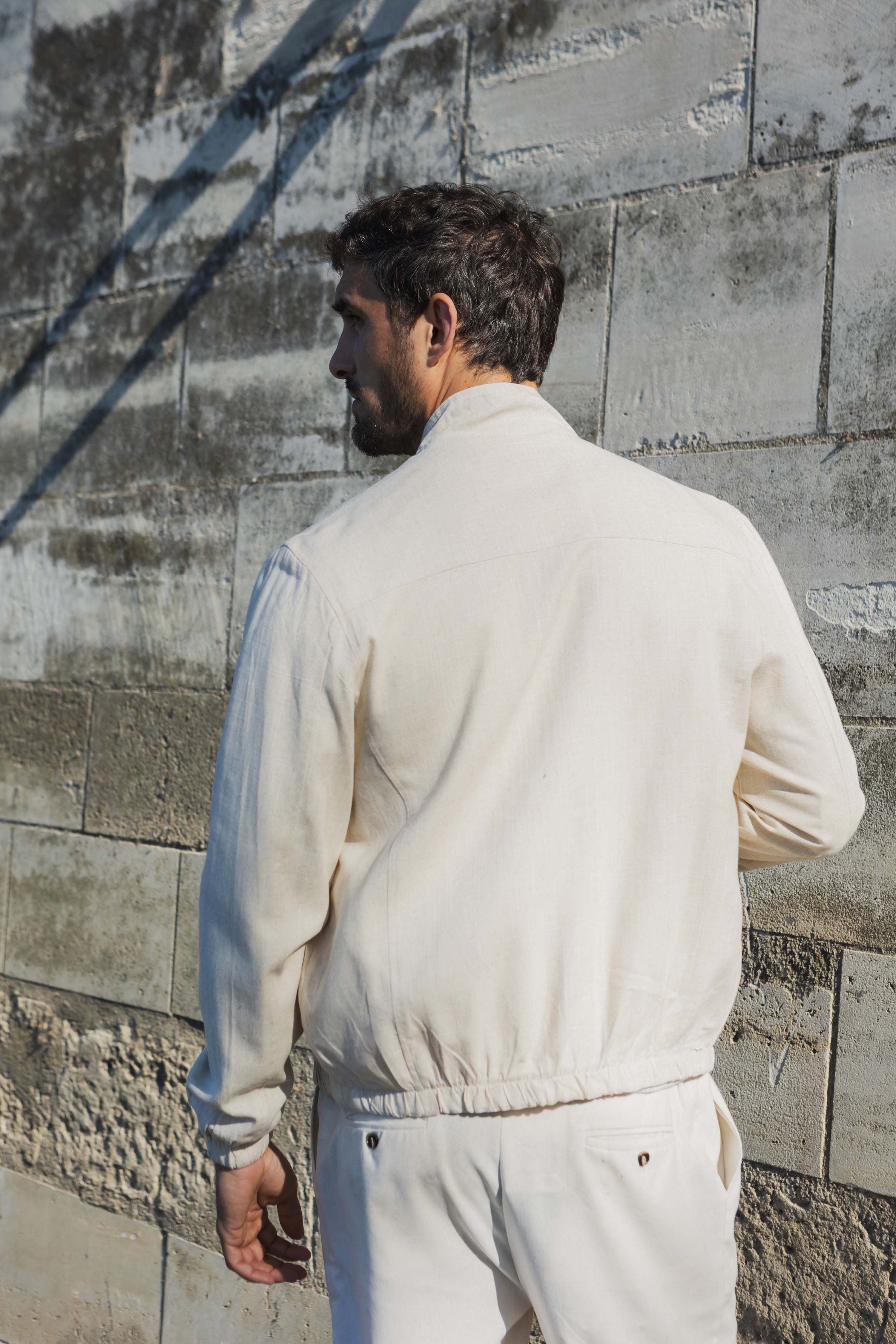 Veste zippée casual chic