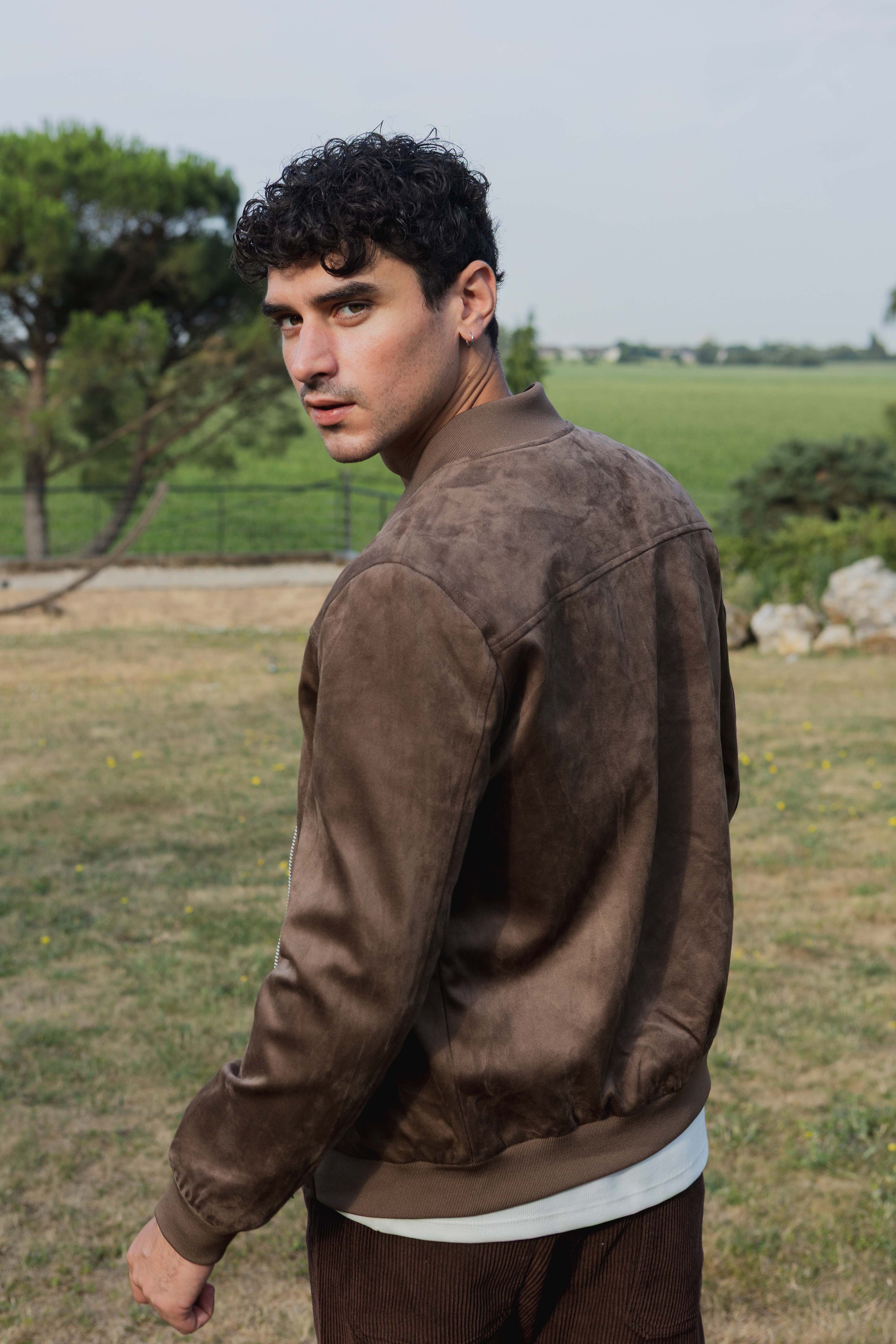 Blouson bomber zippé