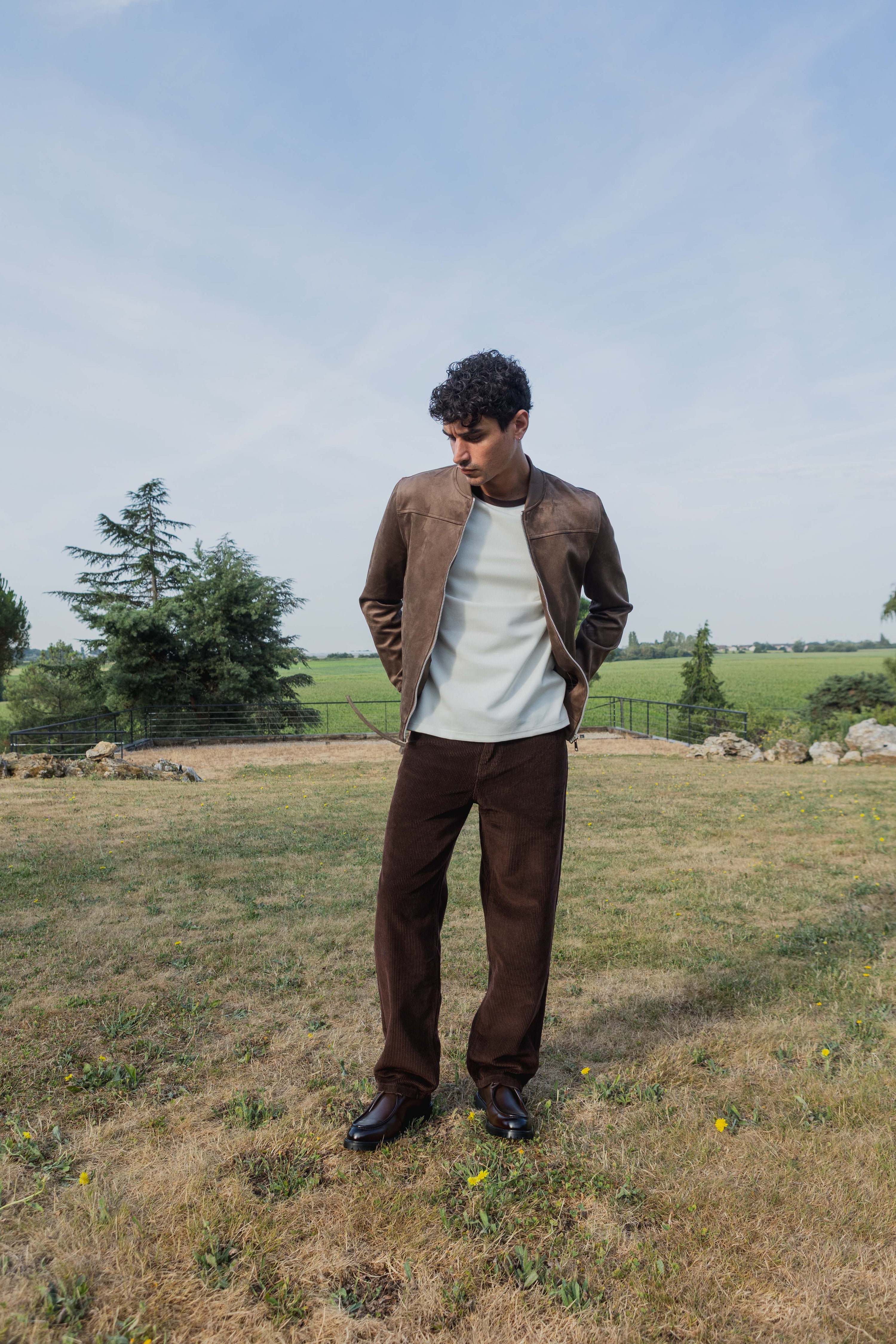 Blouson bomber zippé