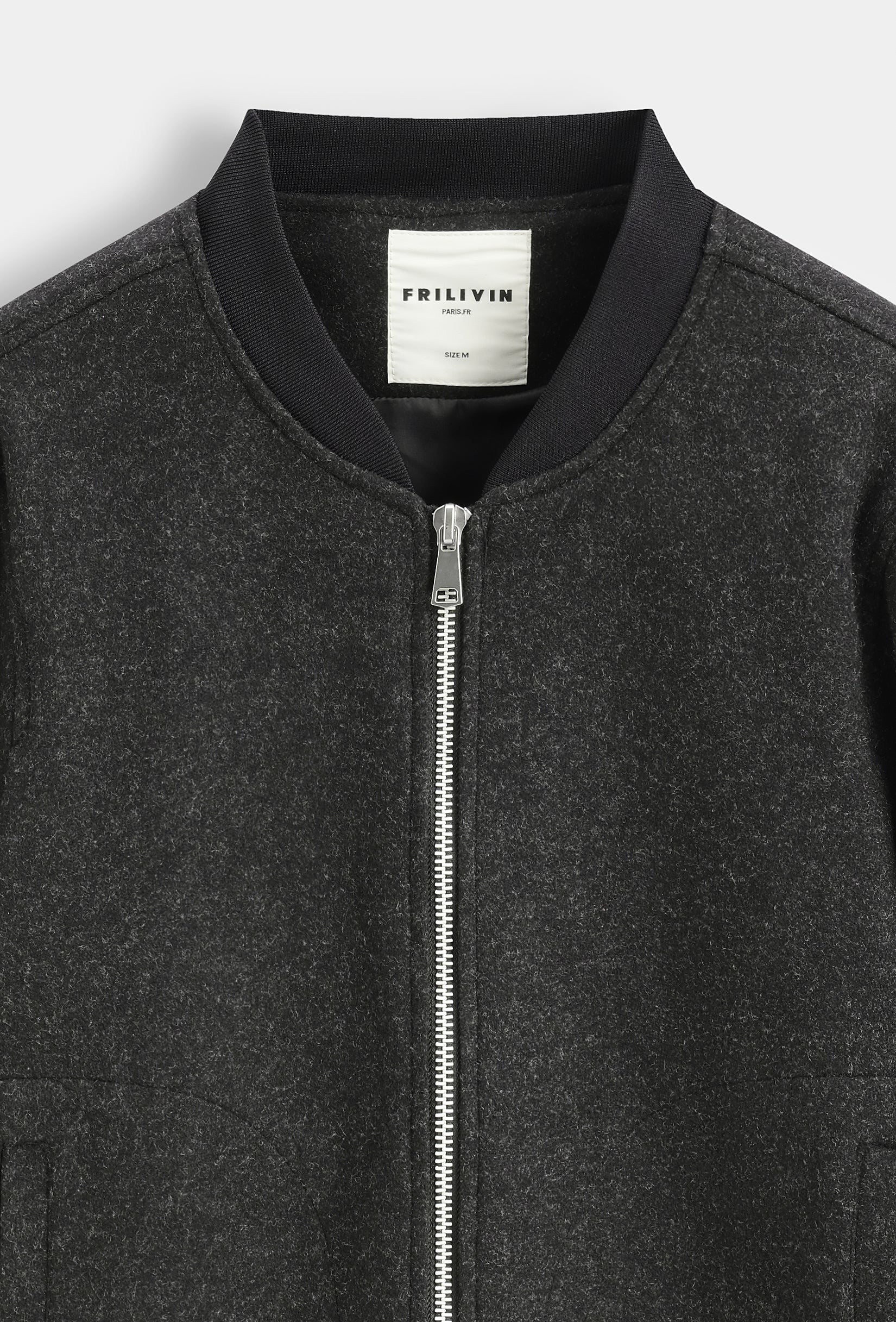 Veste bomber jacket col côtelé