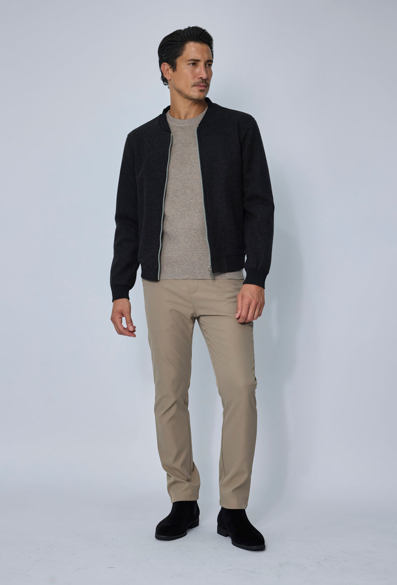 Veste bomber jacket col côtelé