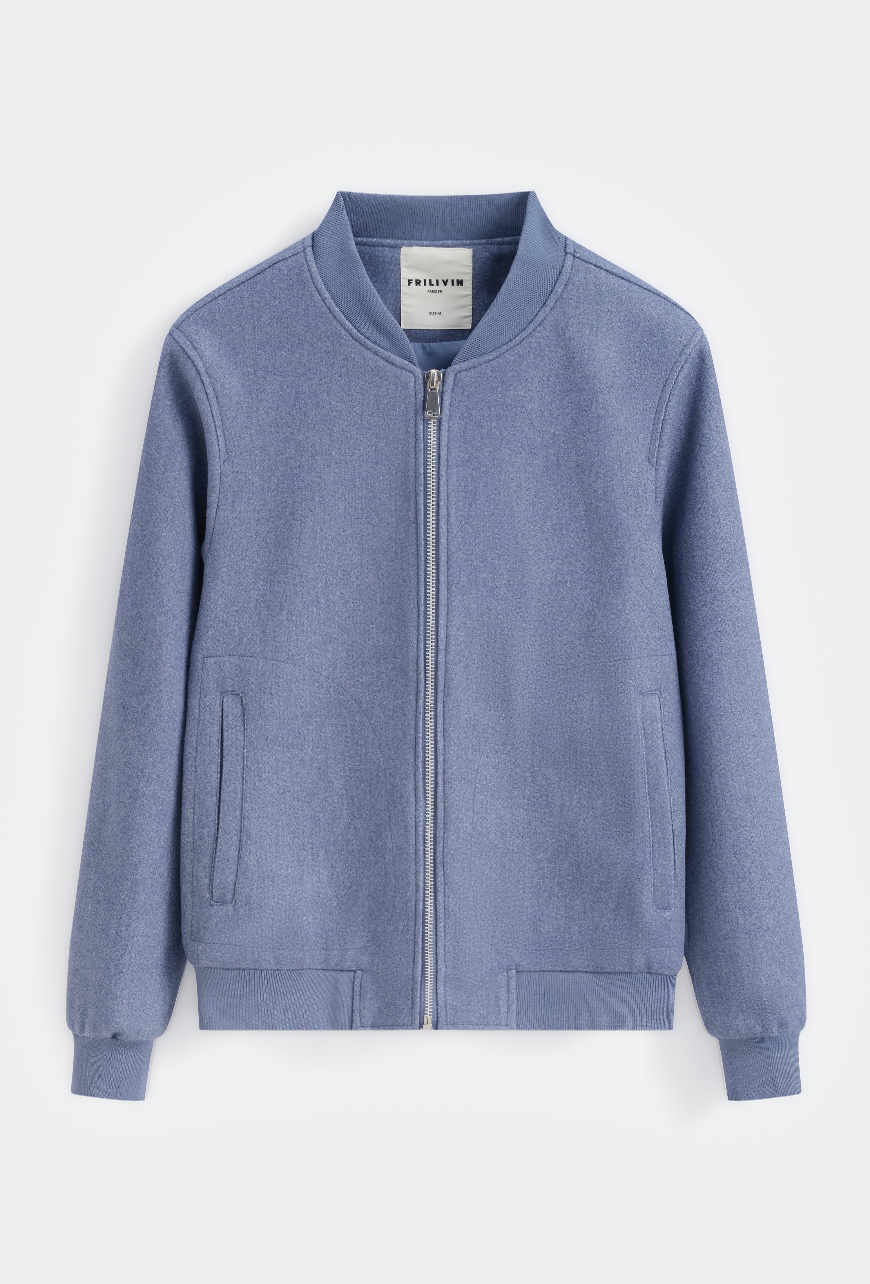 Veste bomber jacket col côtelé