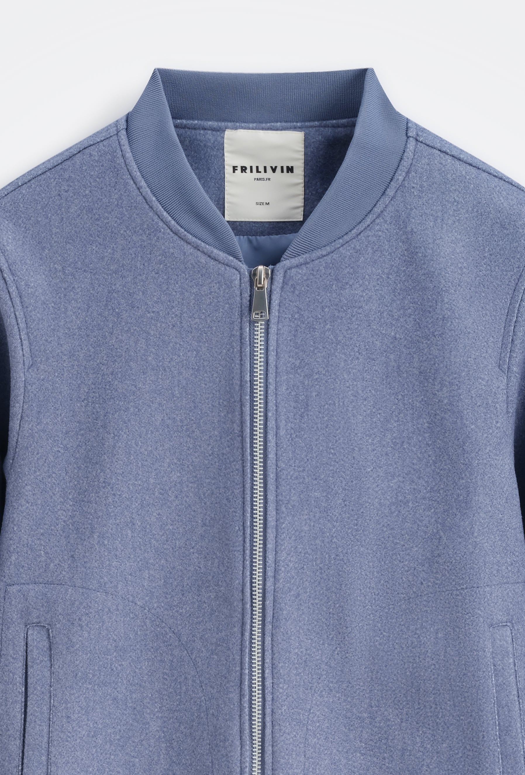 Veste bomber jacket col côtelé