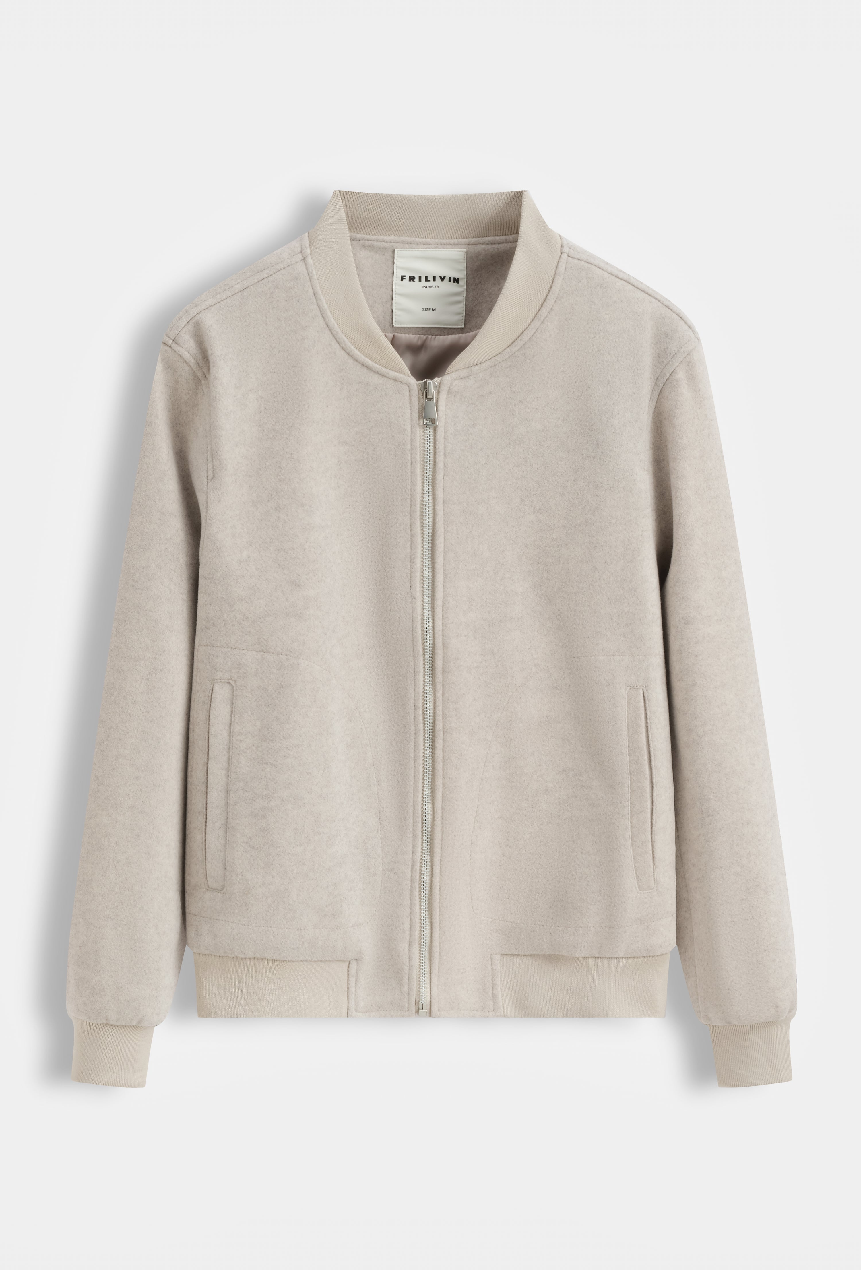 Veste bomber jacket col côtelé