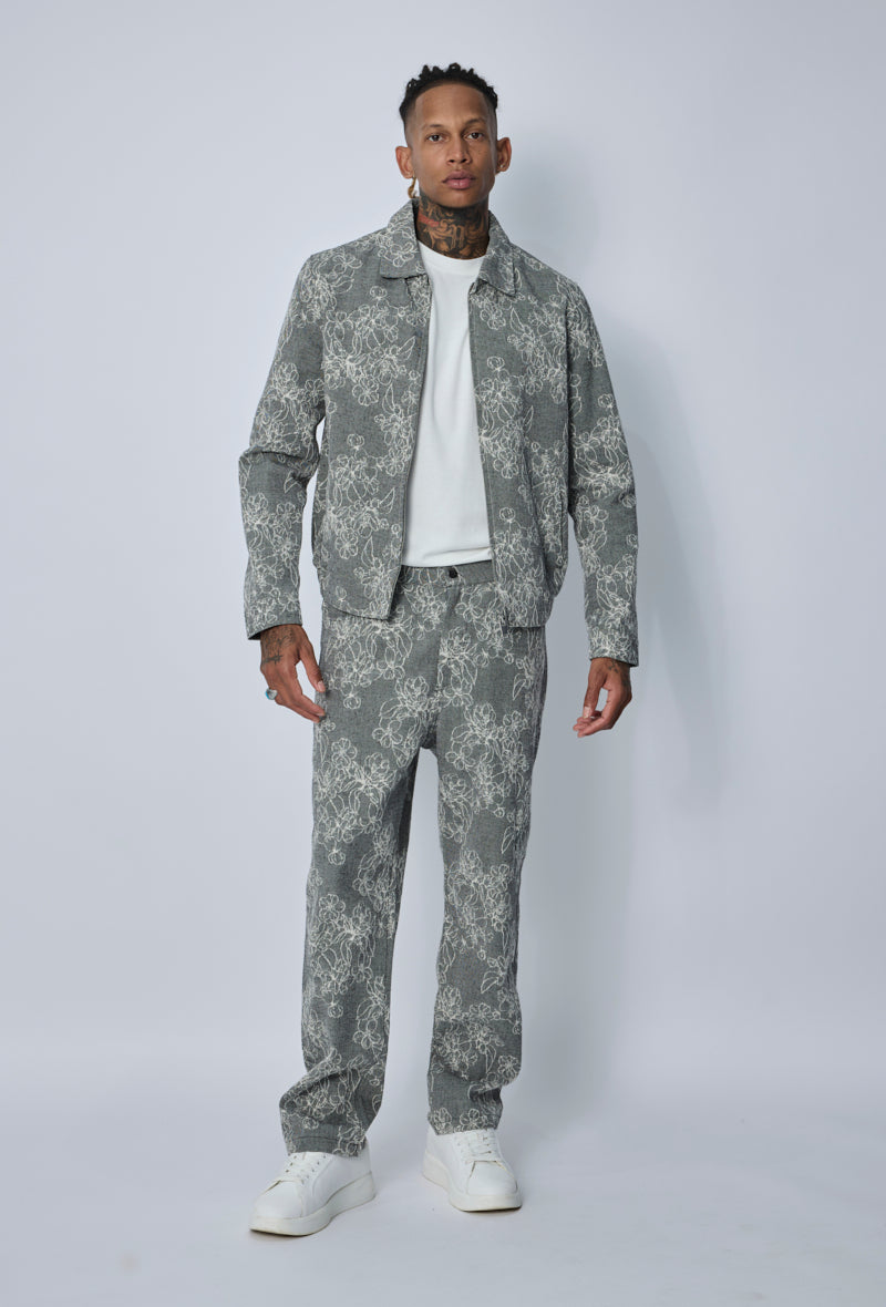 Ensemble veste pantalon imprimé
