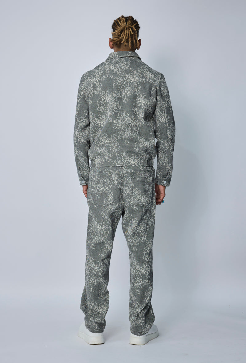 Ensemble veste pantalon imprimé